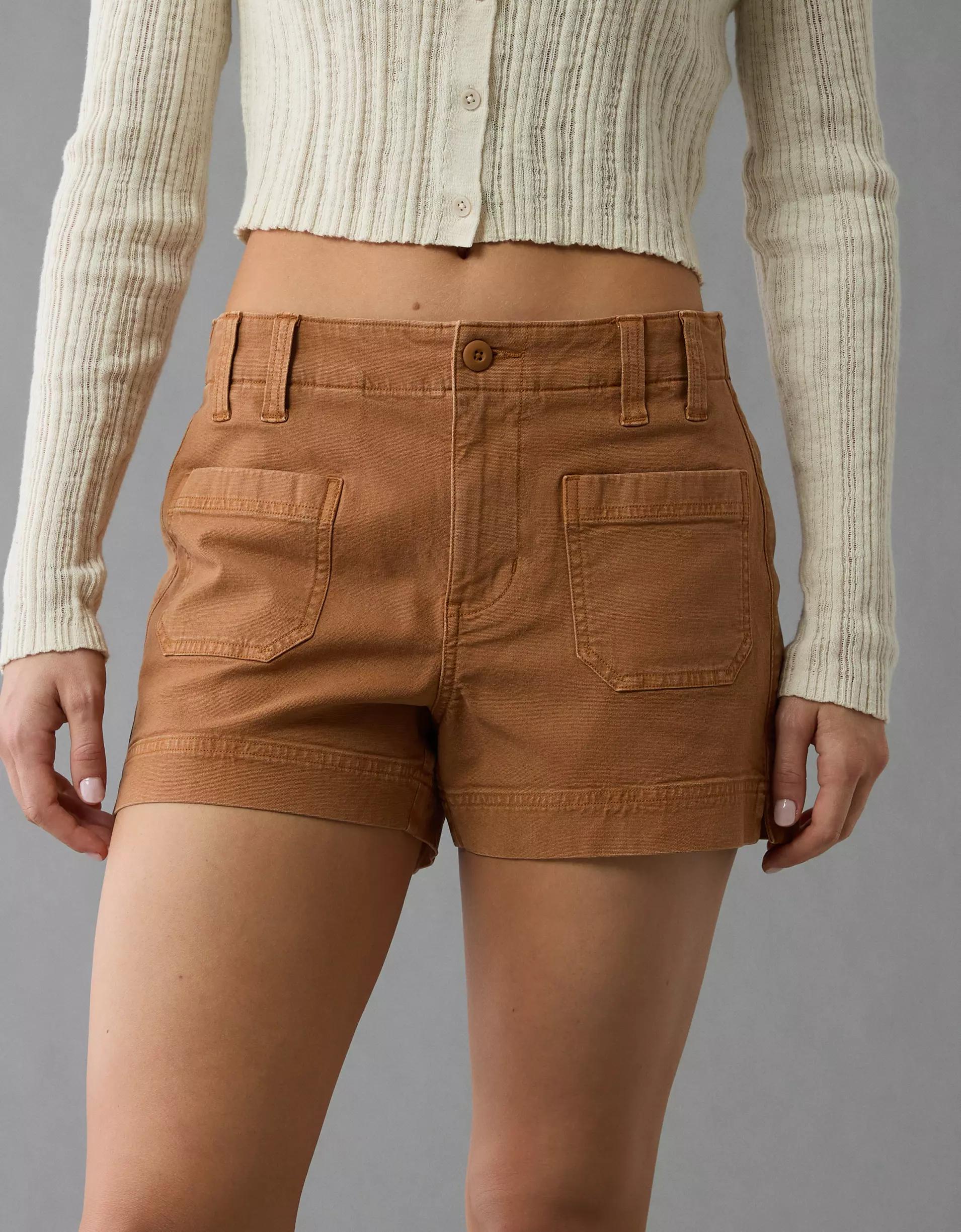 AE Stretch High-Waisted Relaxed Utility Short Product Image