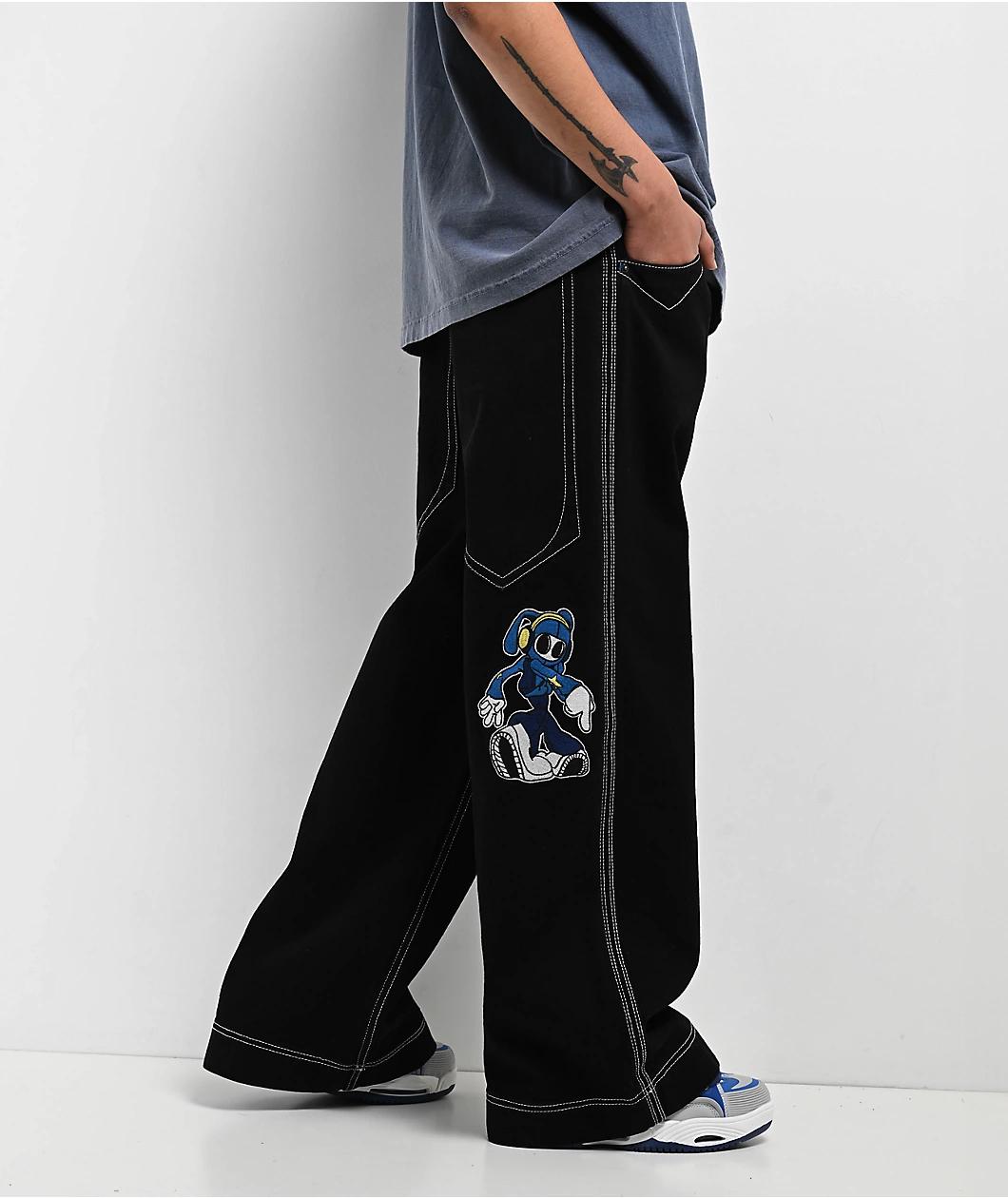 Empyre Brown Wash Ultra Loose Skate Jeans Product Image