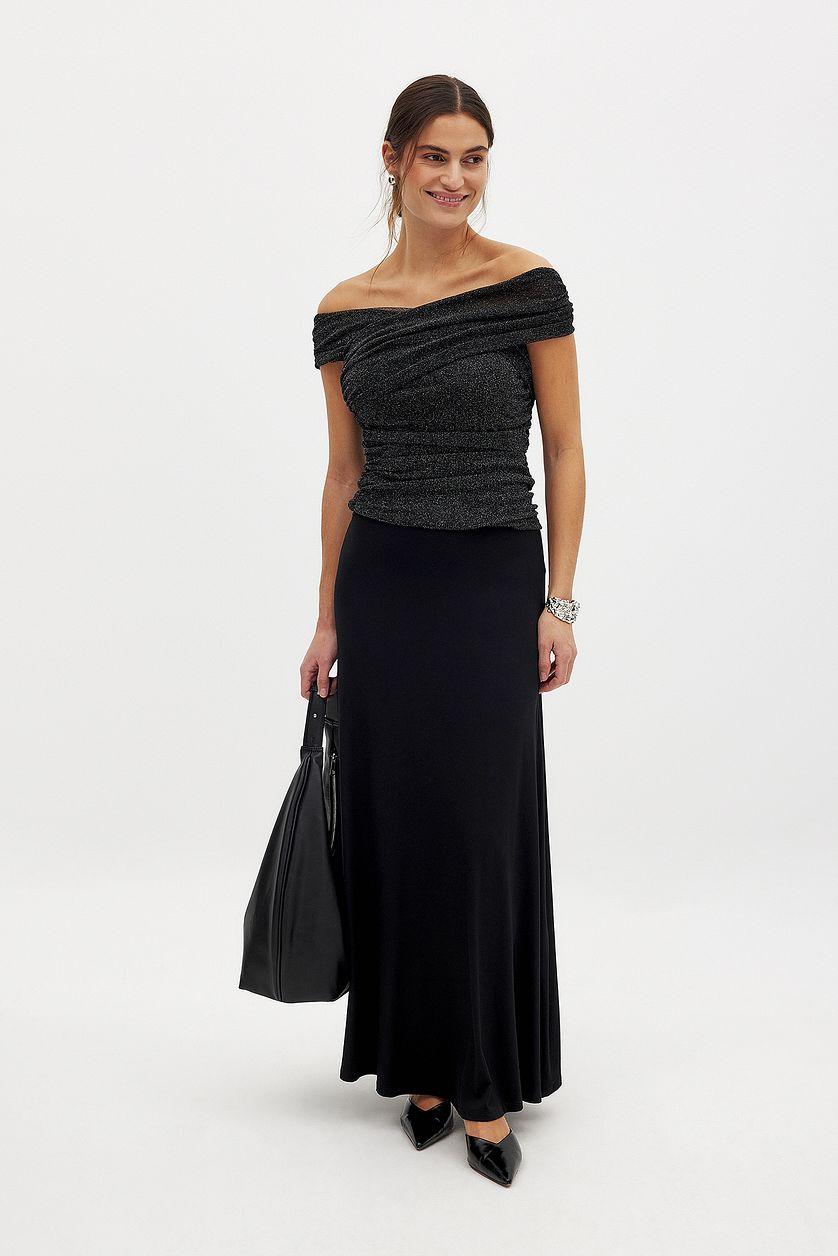 Off Shoulder Glitter Top Product Image