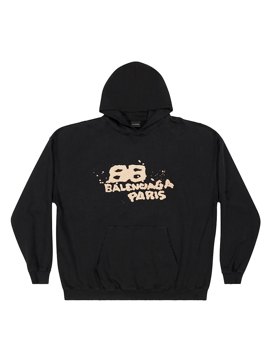 Mens Hand Drawn BB Icon Hoodie Large Fit Product Image
