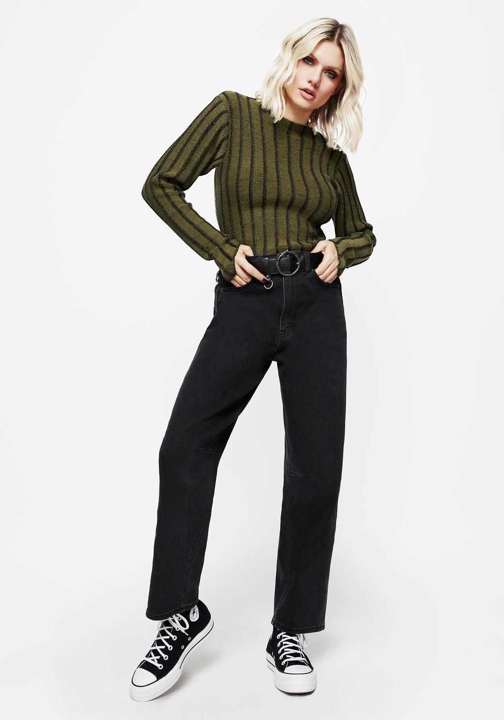 Malevolence Denim Barrel Leg Jeans Product Image