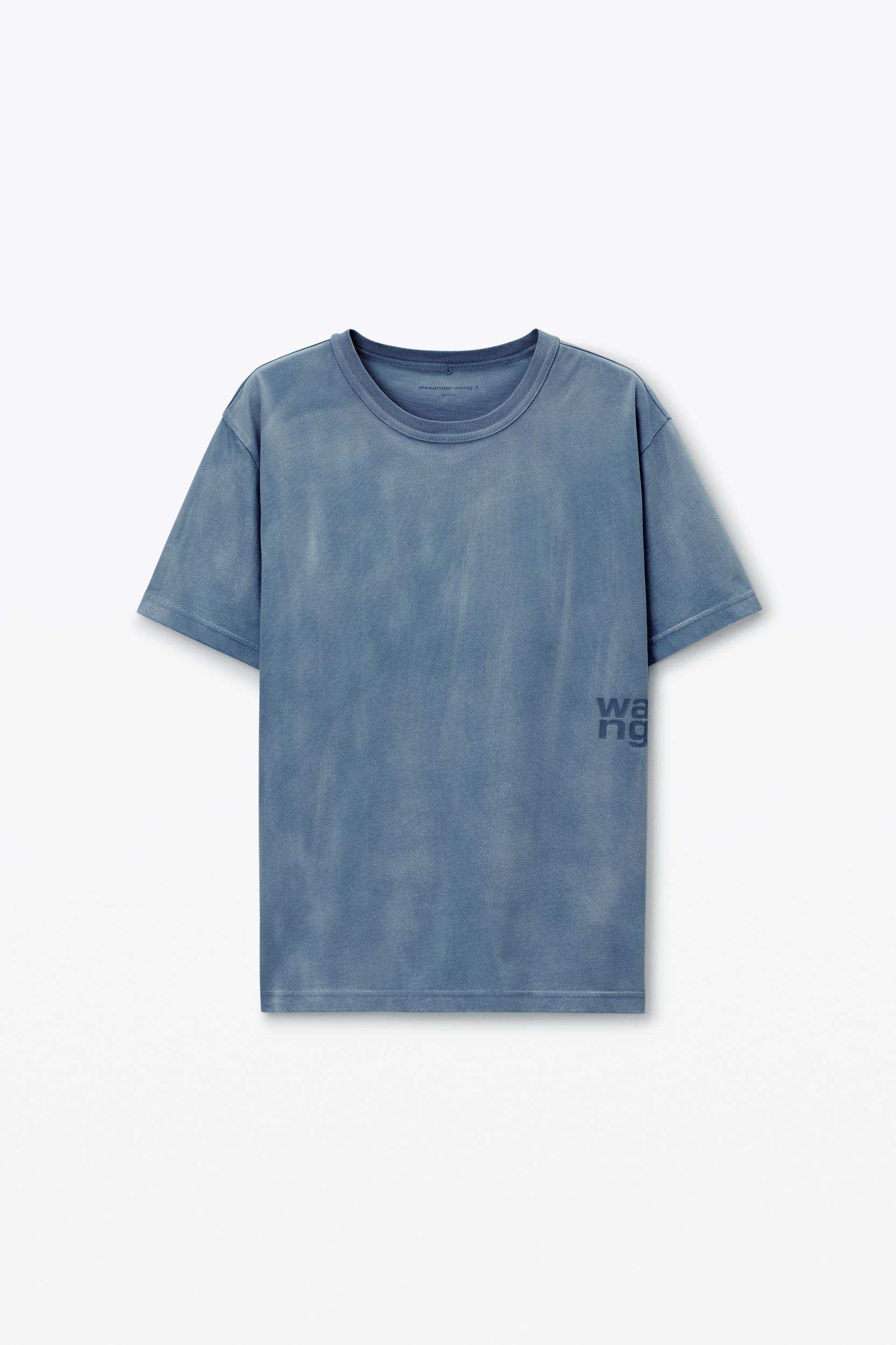 Blue Cotton-jersey Logo Tee Product Image