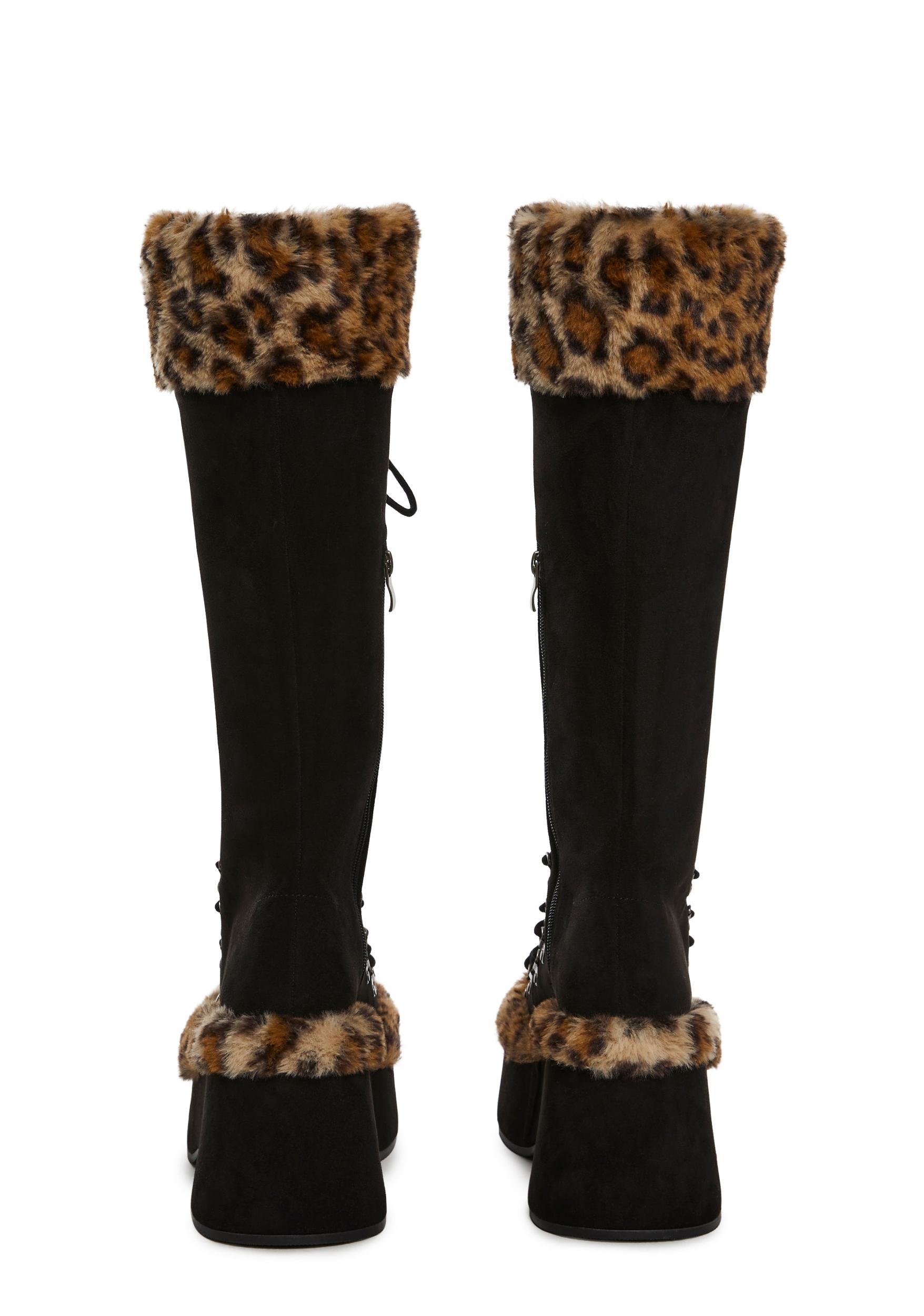 Flash On Leopard Boots Product Image