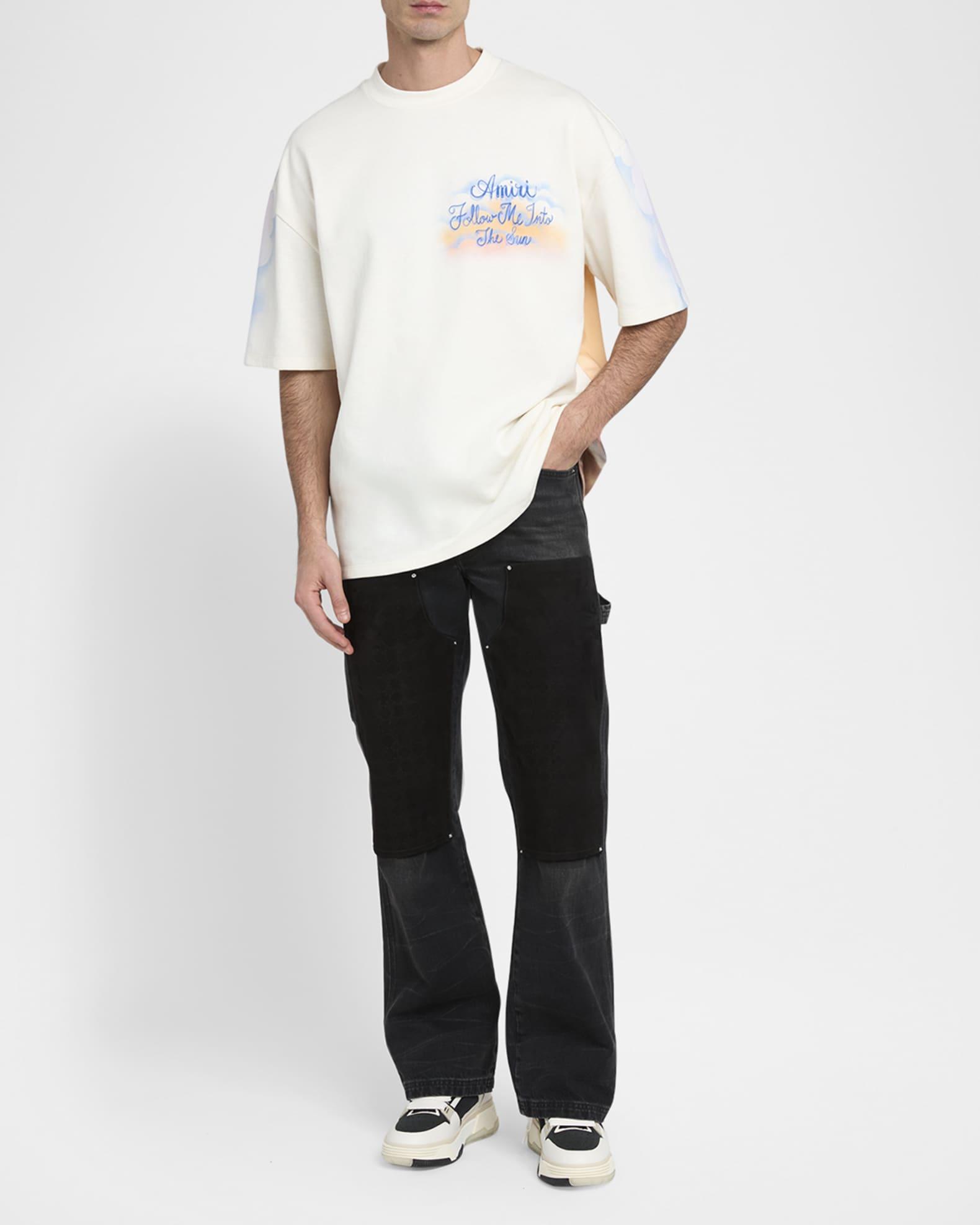 Mens Follow Me Cotton Oversized Crewneck T-Shirt Product Image