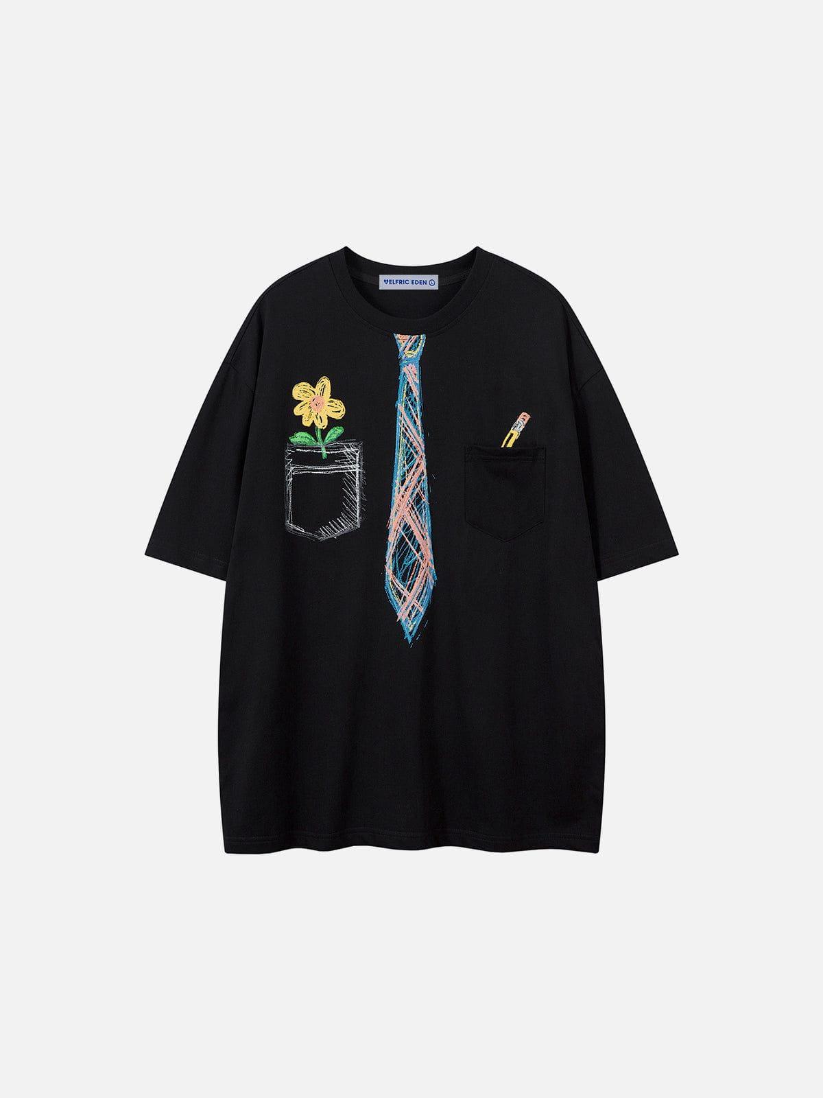 Aelfric Eden Graffiti Necktie Tee Product Image