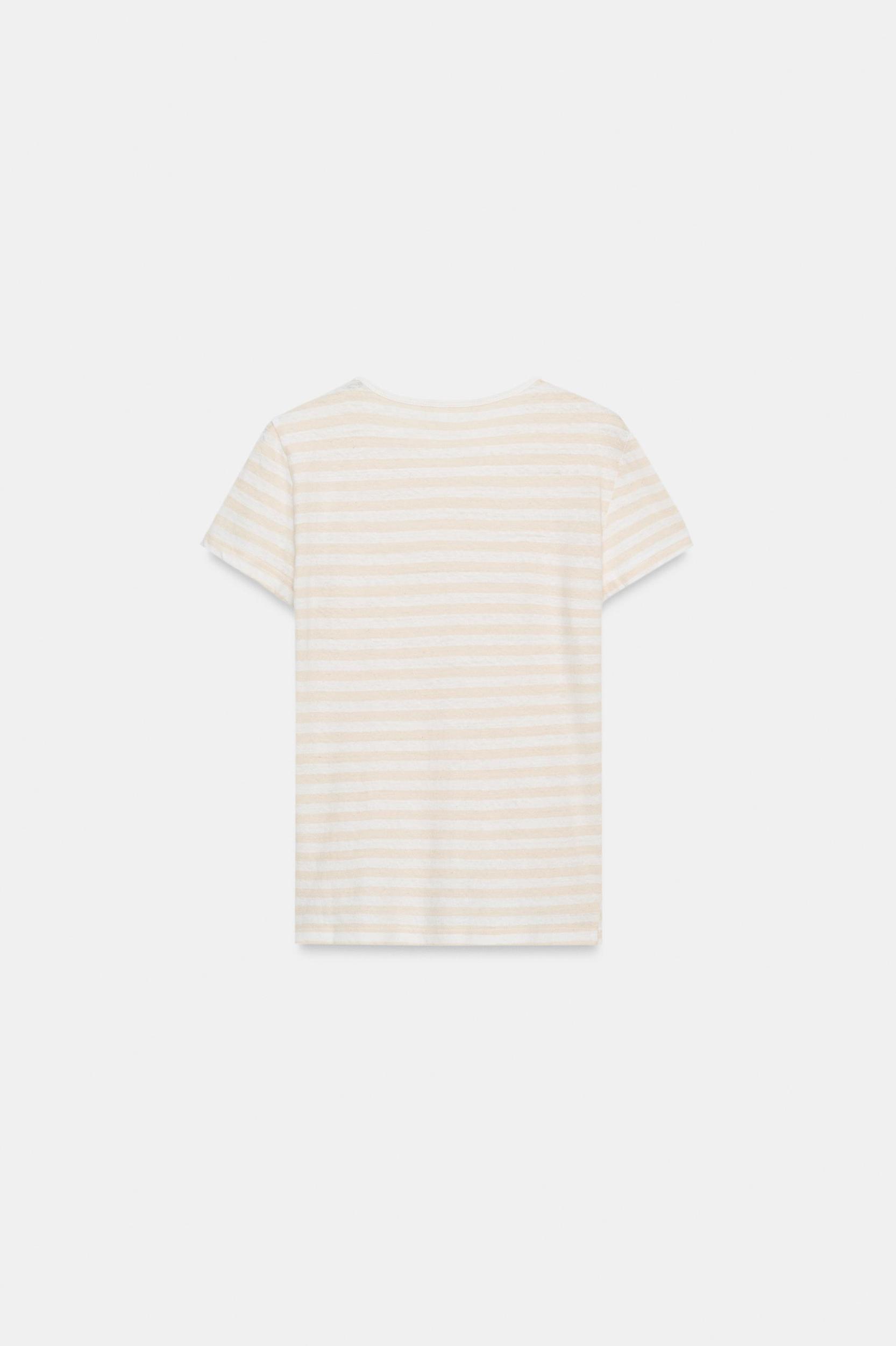 LINEN BLEND SHORT SLEEVE T-SHIRT Product Image
