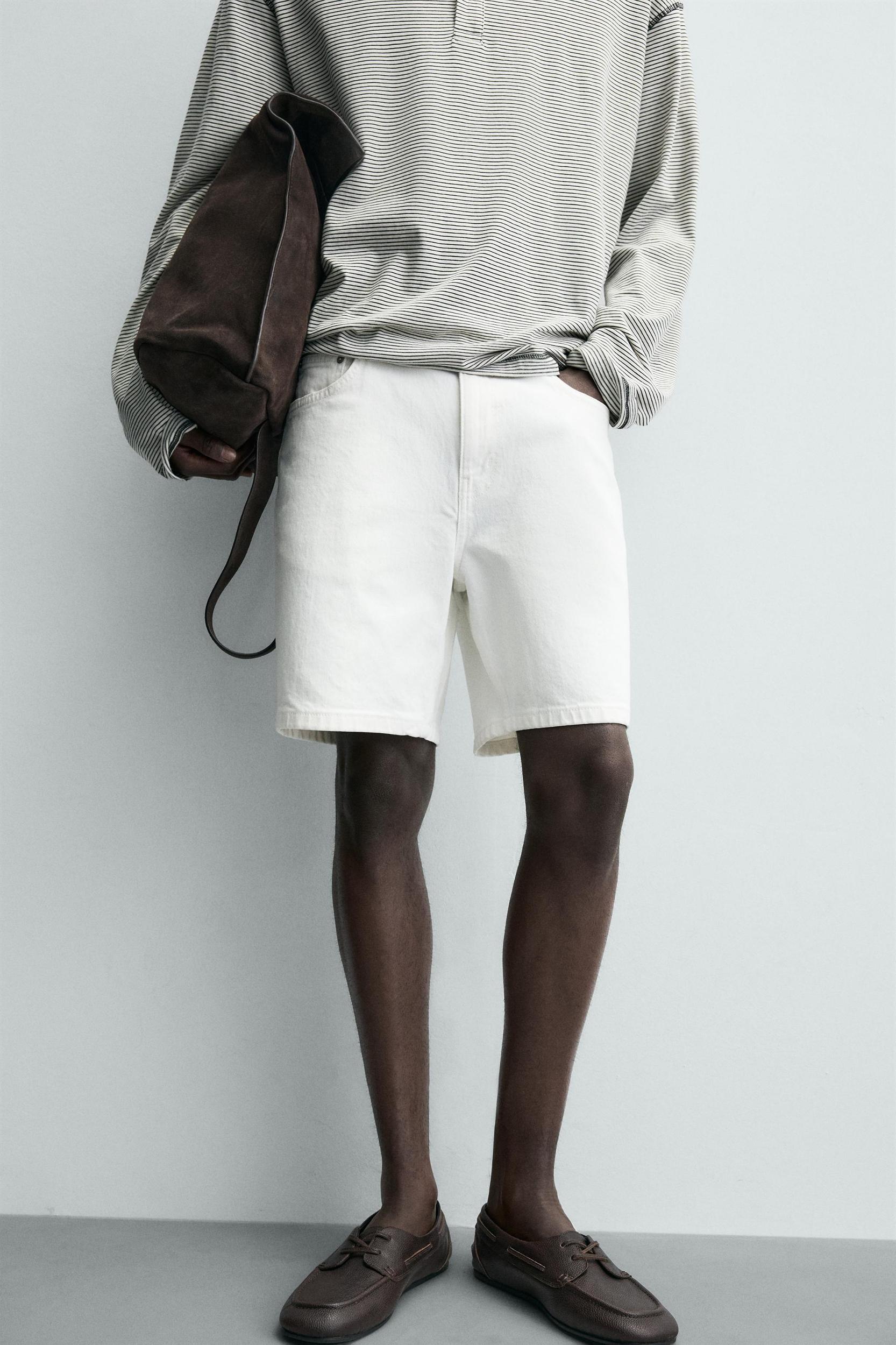 REGULAR FIT DENIM SHORTS Product Image