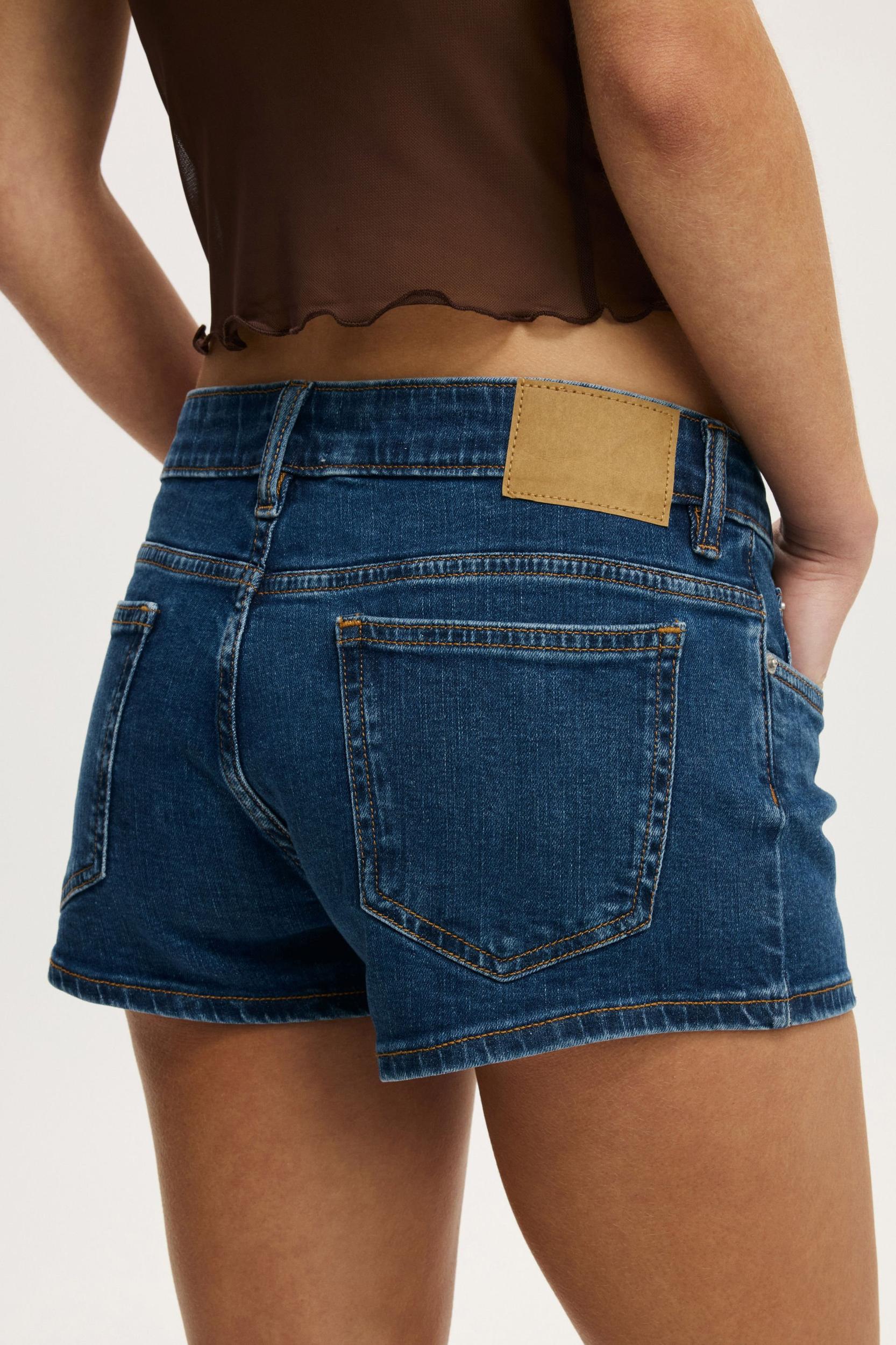 Micro Low Denim Short Product Image