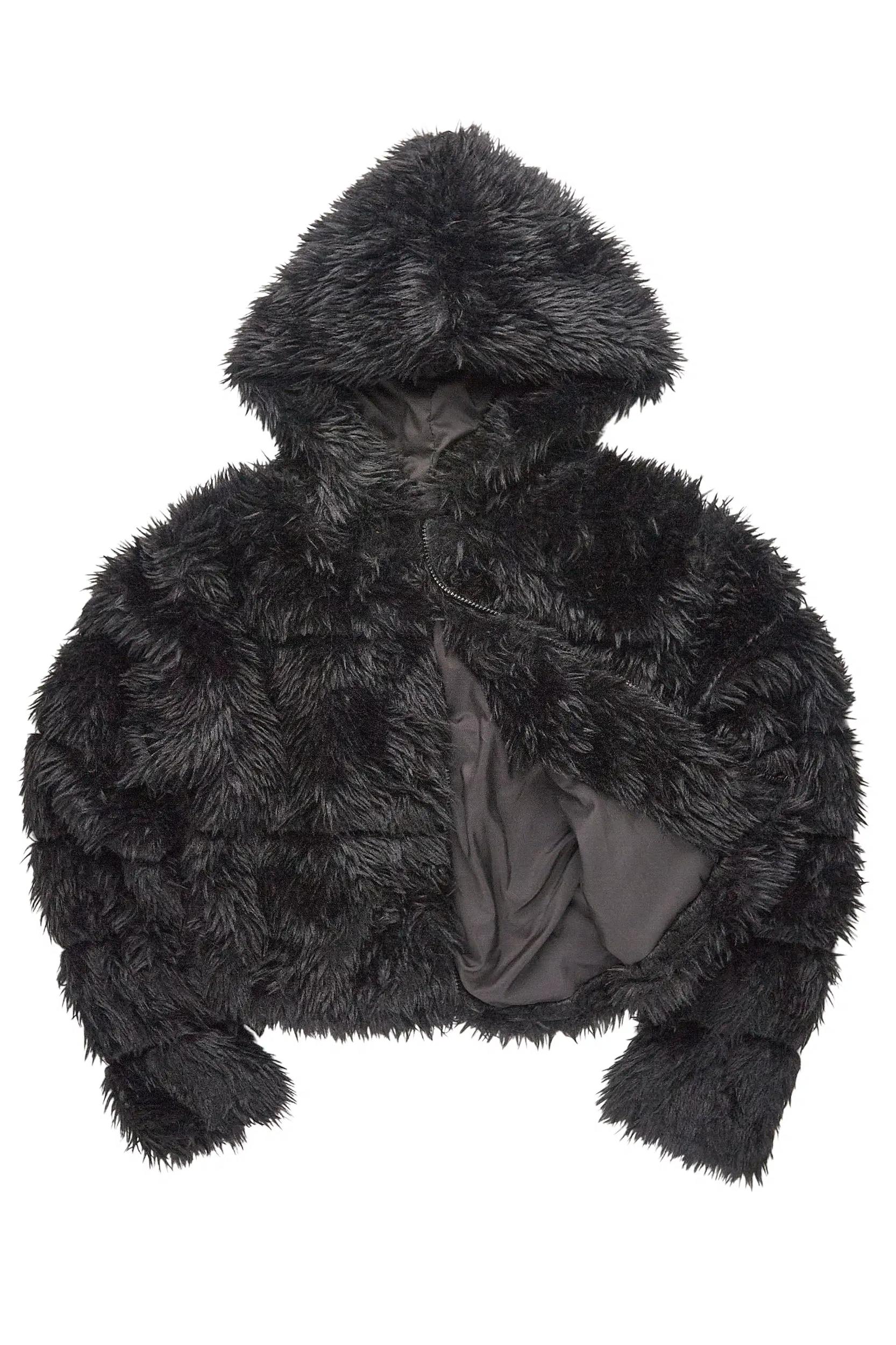 Kristin Black Fur Jacket Female Product Image