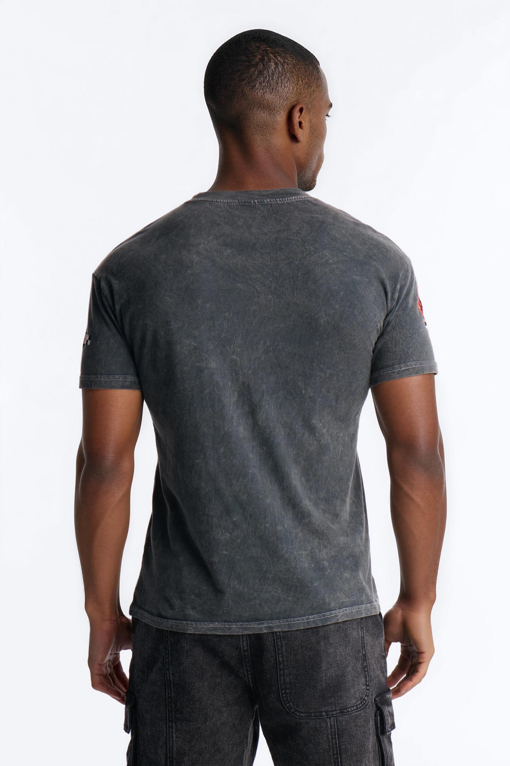 Dodge Demon Vintage Short Sleeve Tee - Black Wash Male Product Image