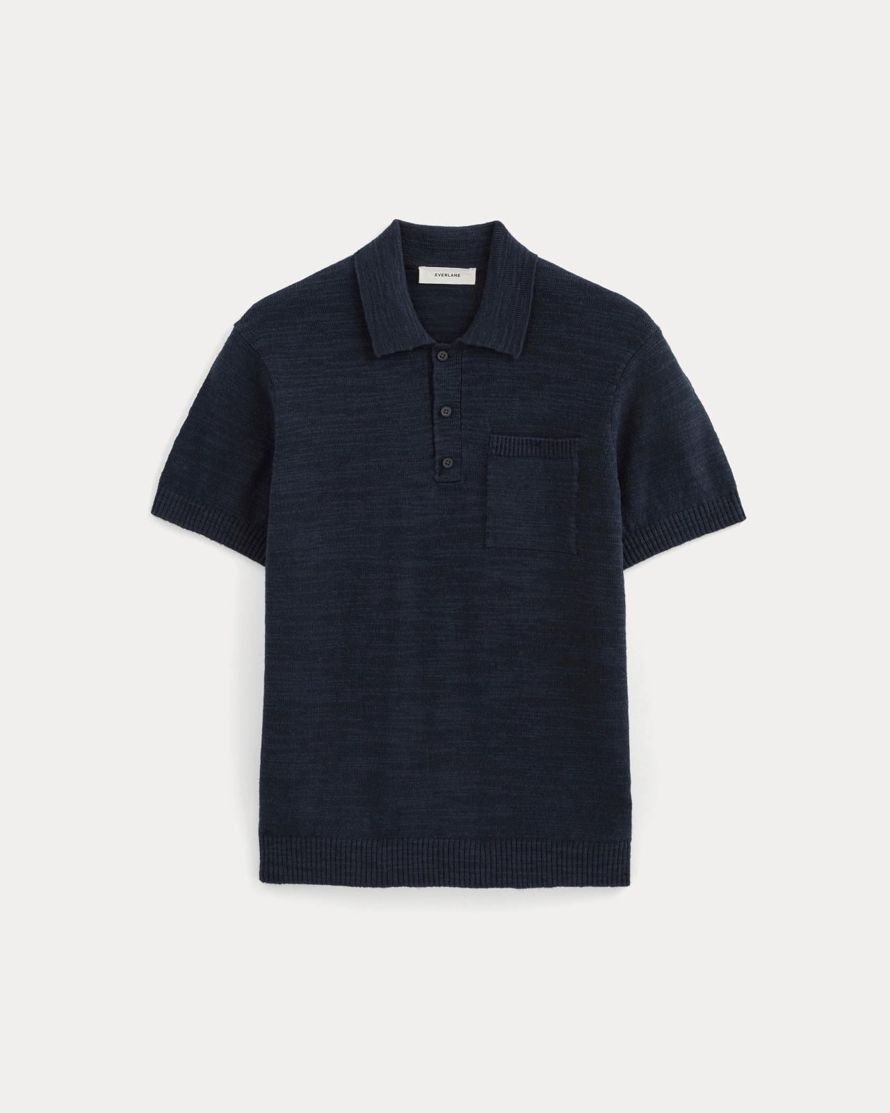 Mens Cotton Linen Polo T-Shirt by Everlane Product Image