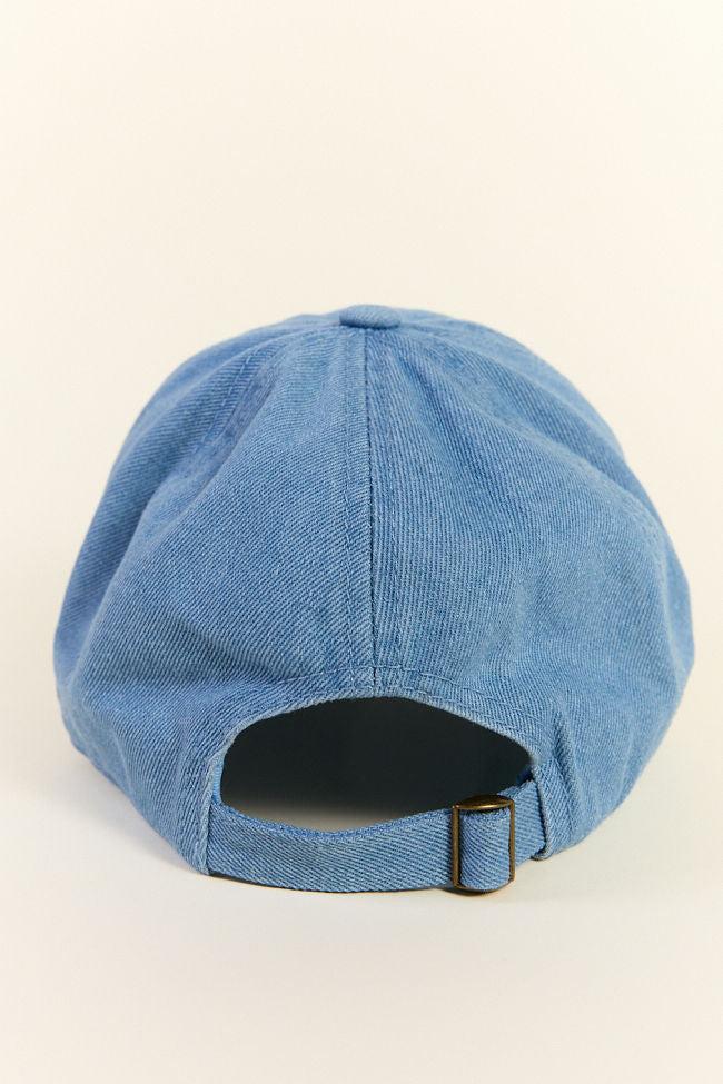 Denim Pearl Bow Hat SALE Girls Product Image