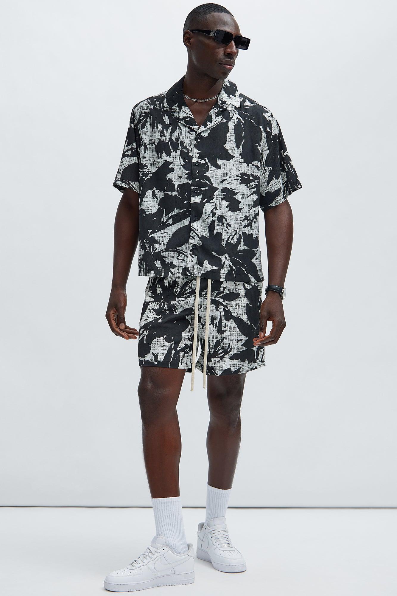 Gazette Textured Shirt - Black/combo Product Image