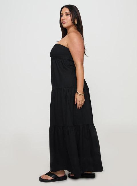 Osment Maxi Dress Black Curve Product Image
