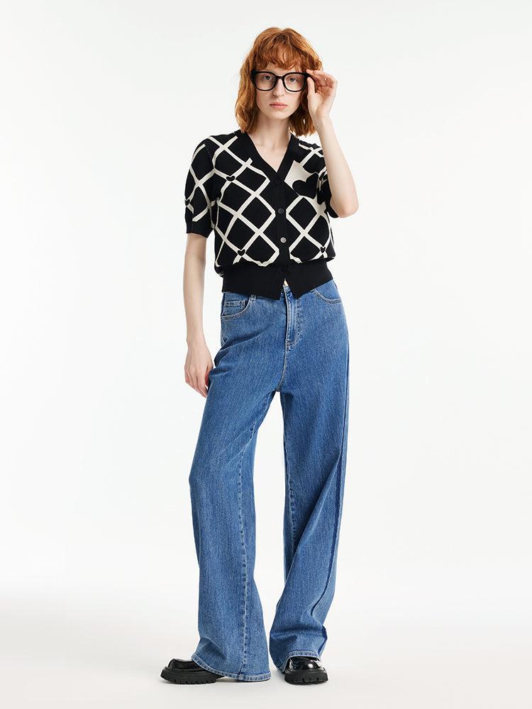 Denim Loose Straight Women Jeans Product Image