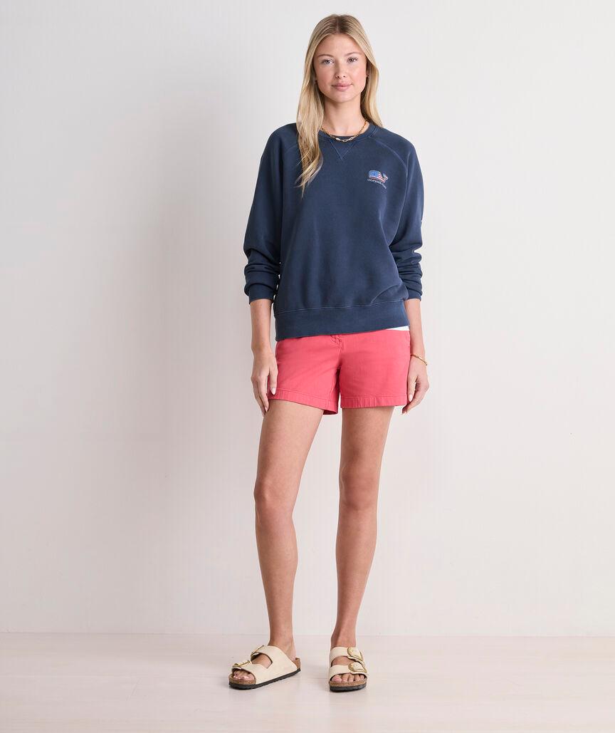 Americana Whale Surf Terry Sweatshirt Product Image