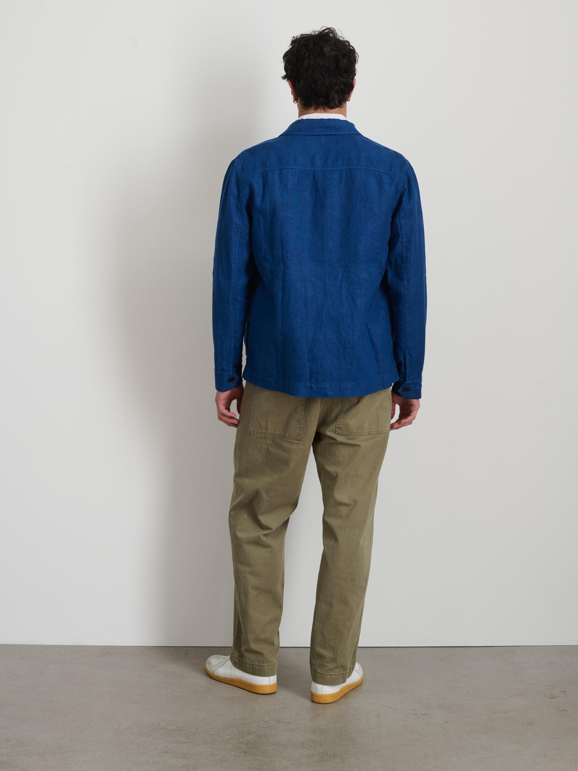 Garment Dyed Work Jacket in Linen Product Image