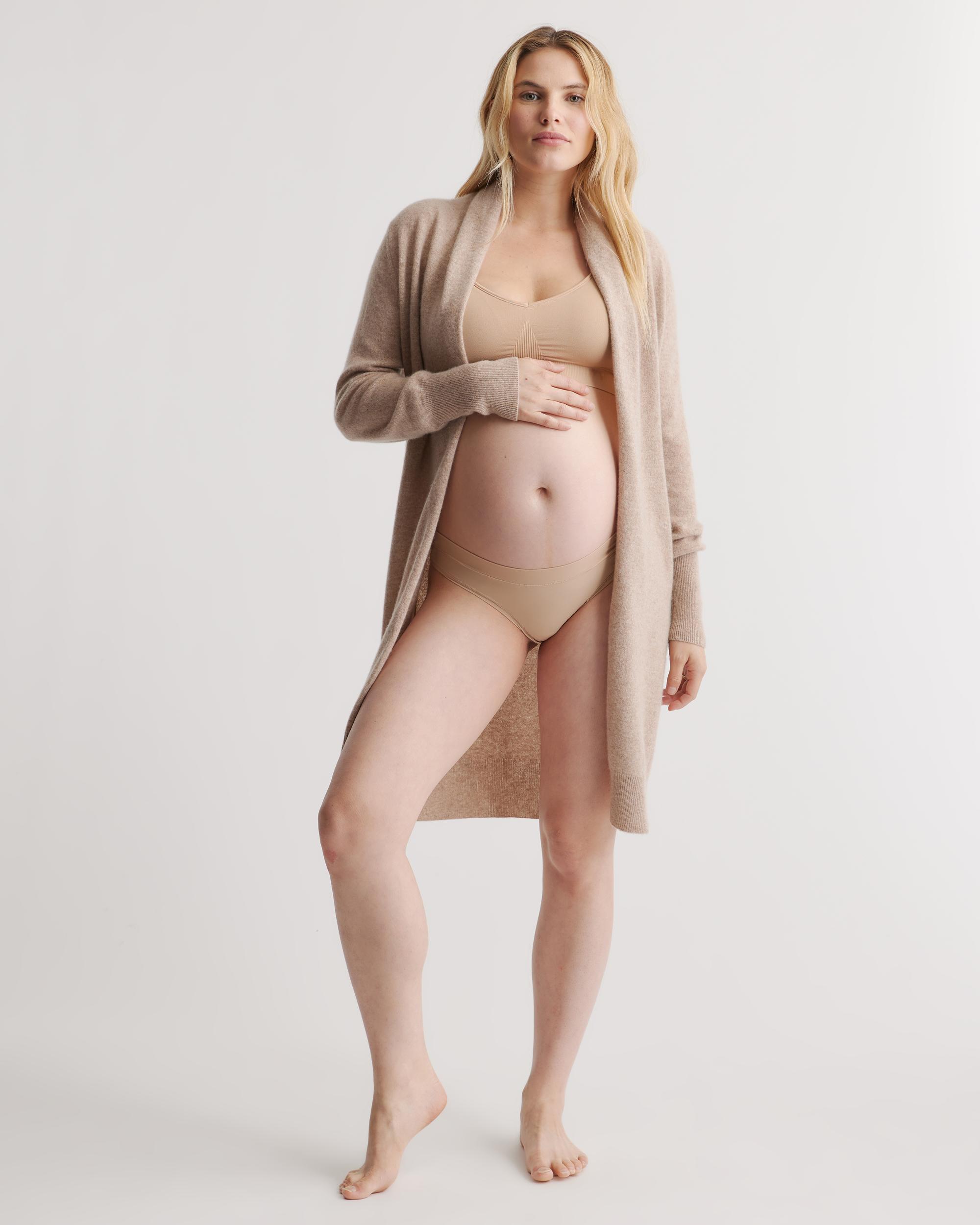 Quince | Women's Second Skin Maternity Thong Nylon/Spandex Product Image