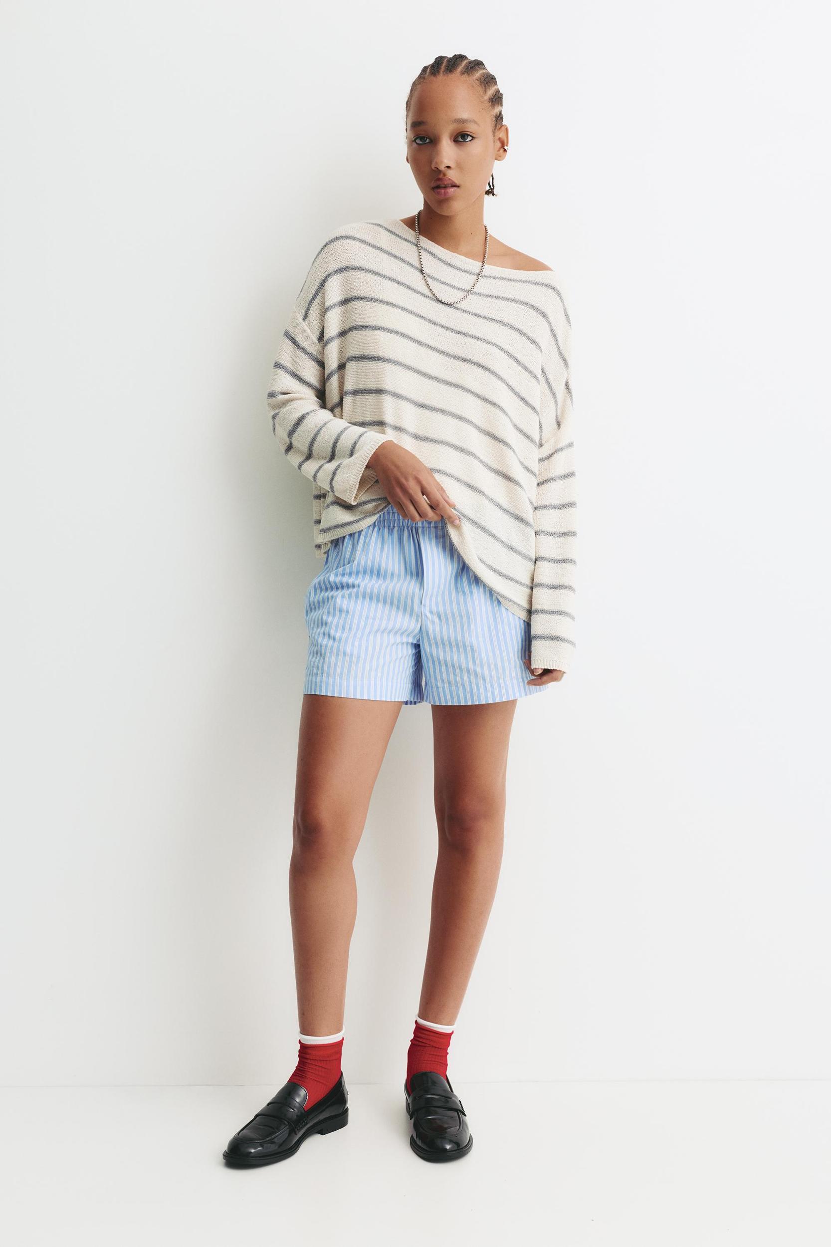 Oversize striped sweater Product Image