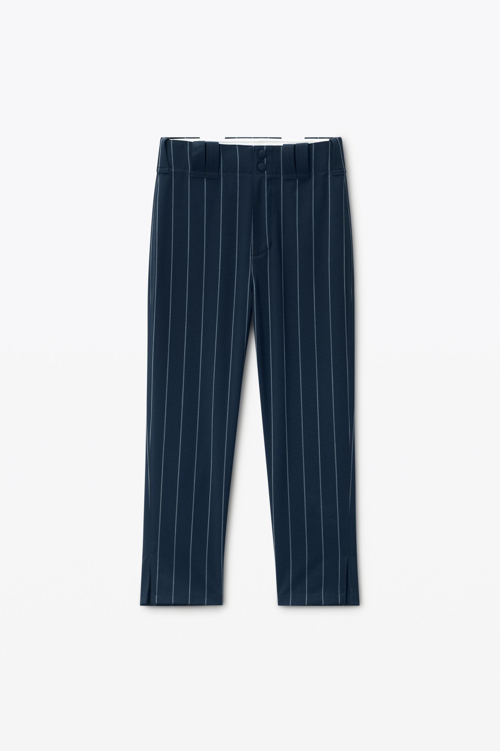 Baseball Pinstripe Capri Pants Product Image