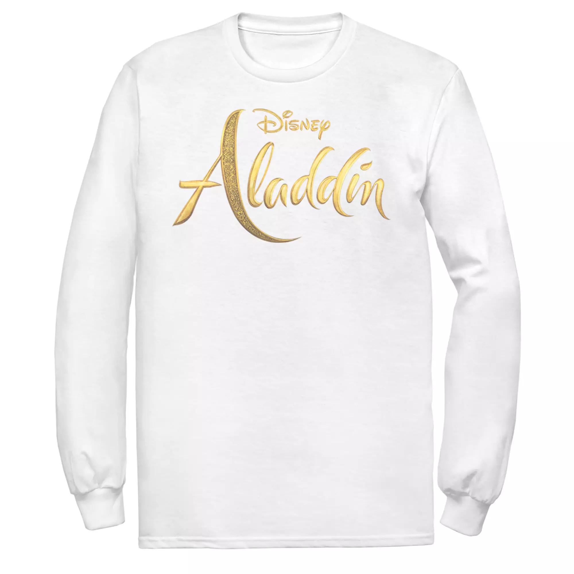 Disney's Aladdin Men's Logo Long Sleeve Graphic Tee,  Product Image