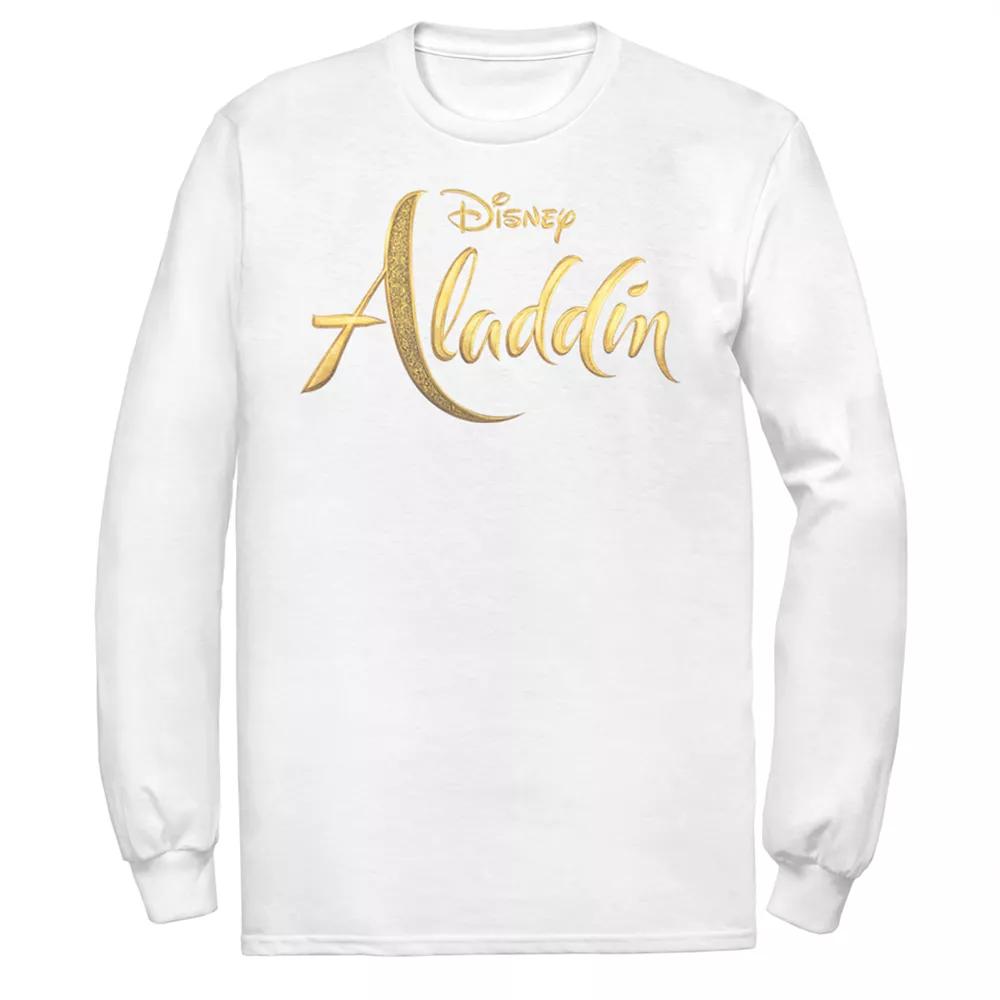 Disney's Aladdin Men's Logo Long Sleeve Graphic Tee,  Product Image
