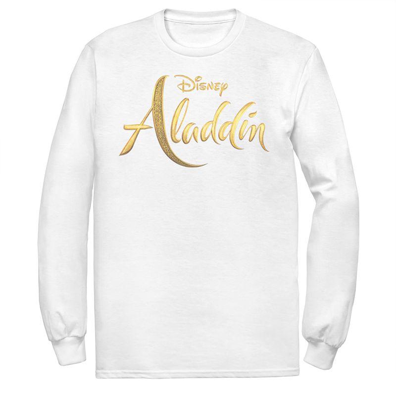 Disney's Aladdin Men's Logo Long Sleeve Graphic Tee,  Product Image