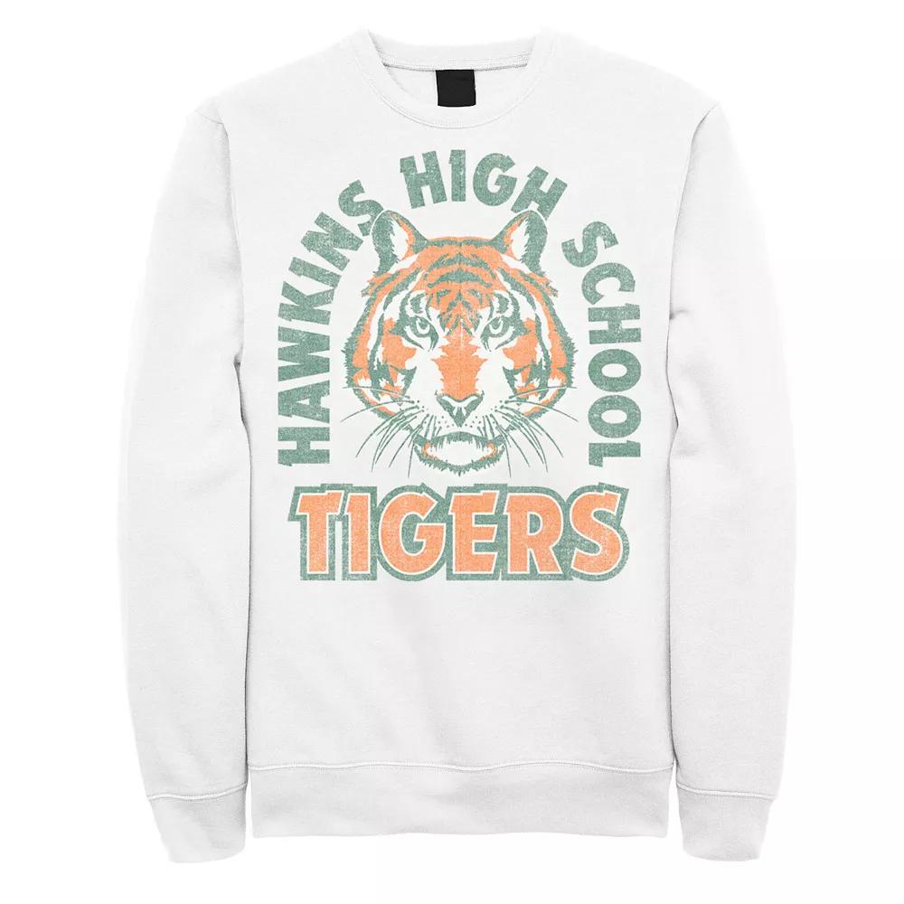 Men's Netflix Stranger Things Hawkins High School Tigers Arch Sweatshirt,  Product Image