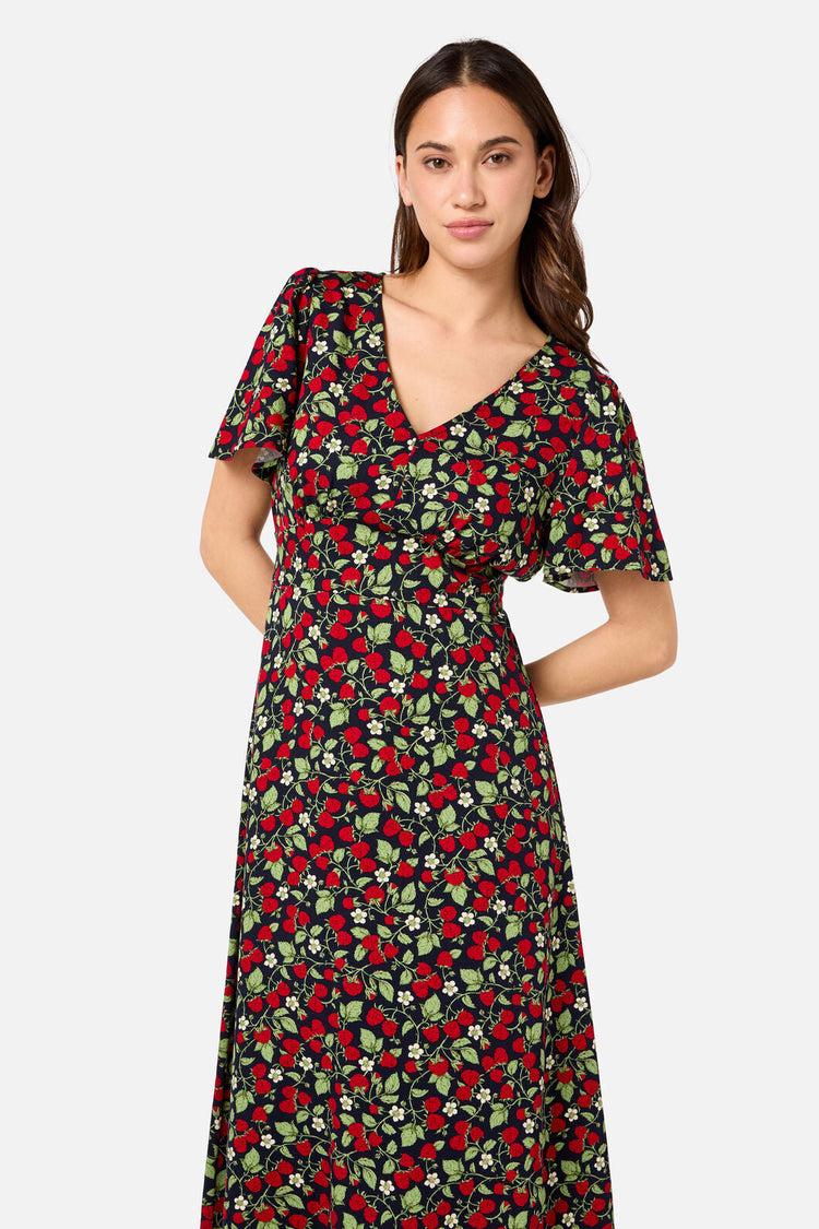 Raspberry Midi Dress Product Image