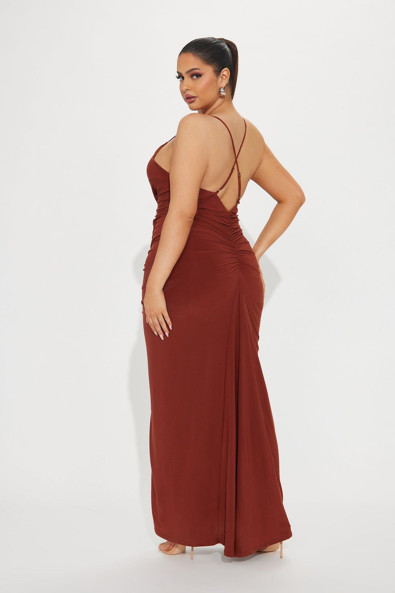 Look My Way Maxi Dress - Rust Product Image