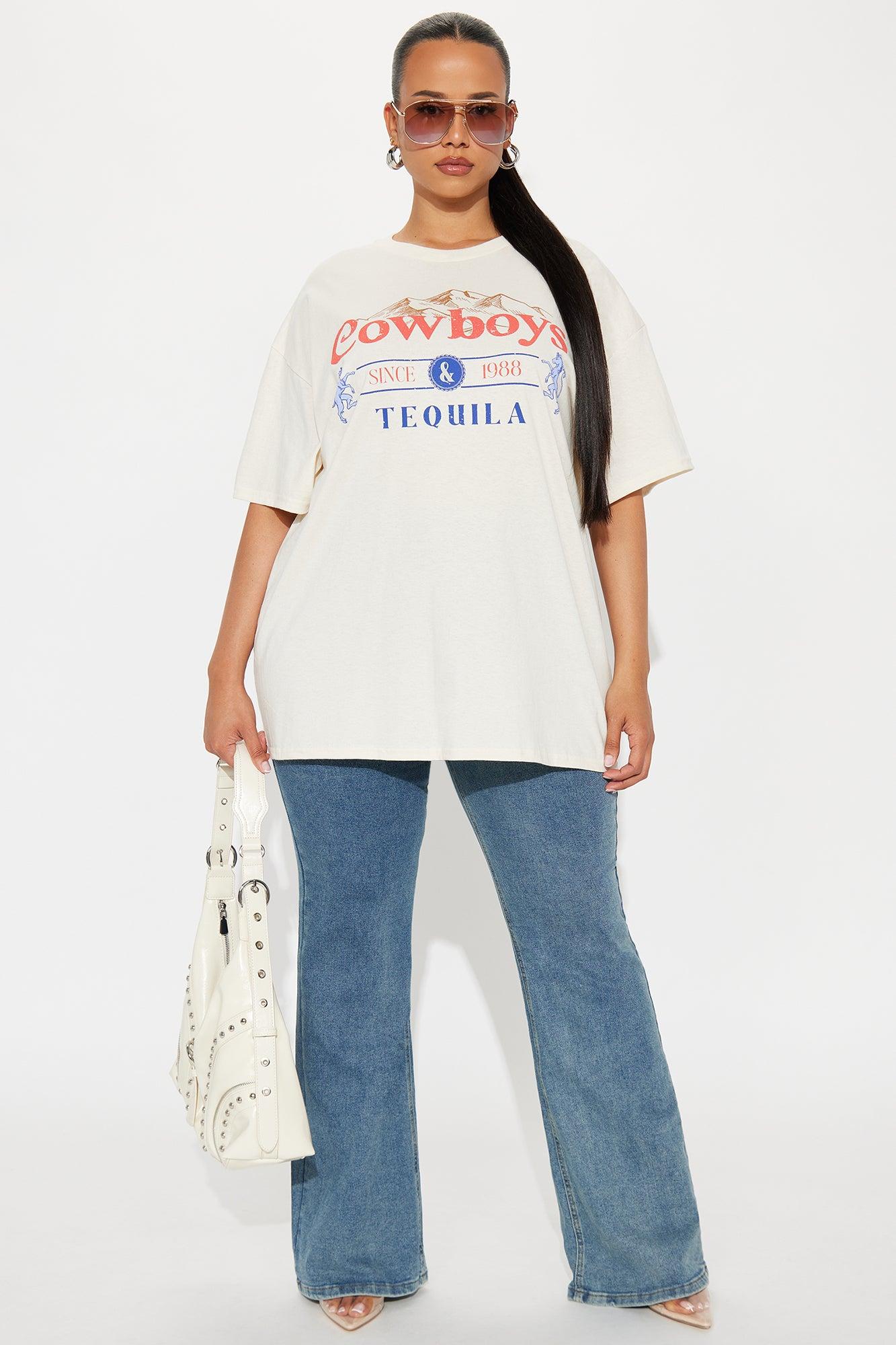 Cowboys Tequila Graphic Tee - Natural Product Image