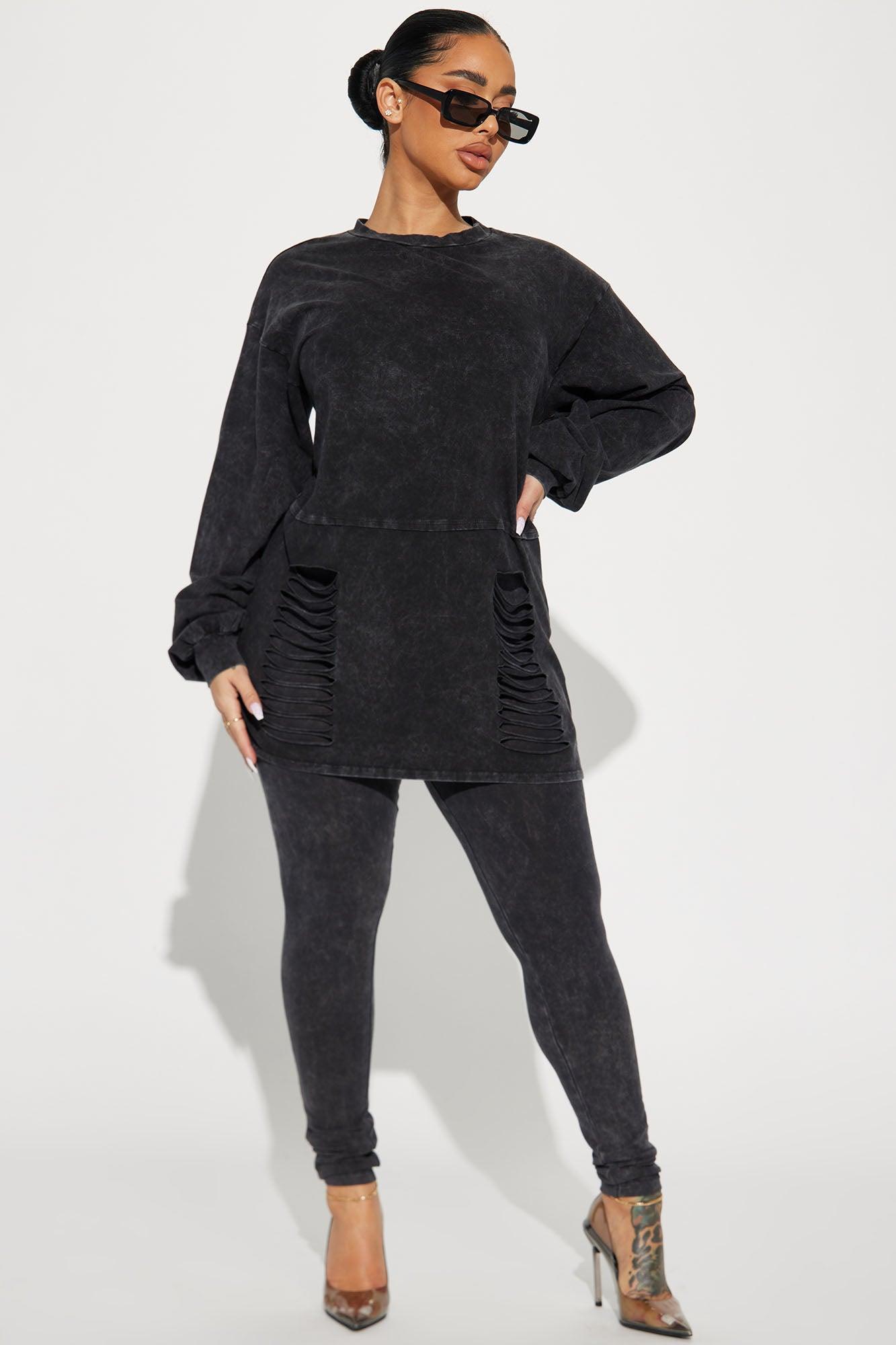 Forget The Rest Legging Set - Black Product Image