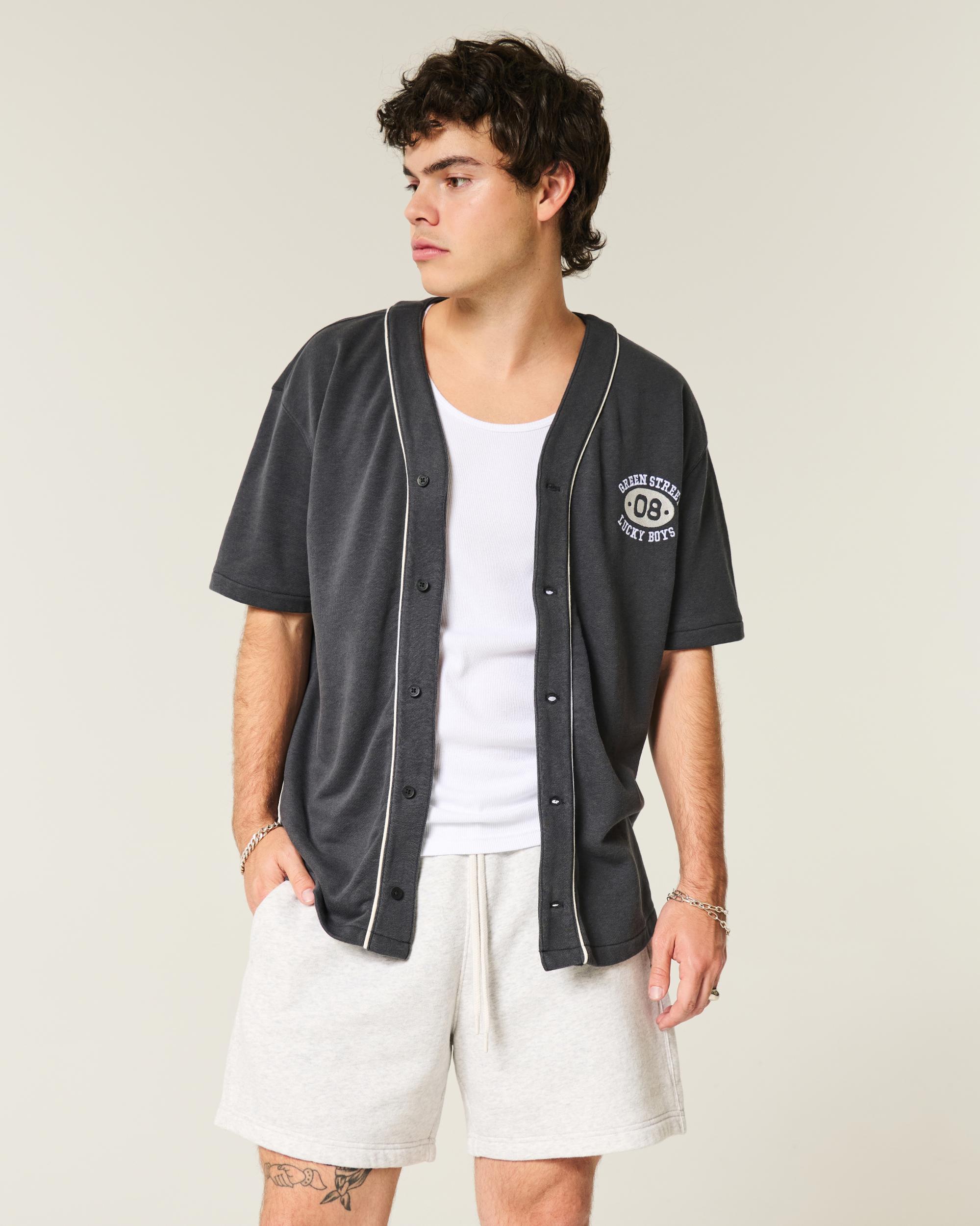 Mid-Thigh Loose Fleece Shorts Product Image