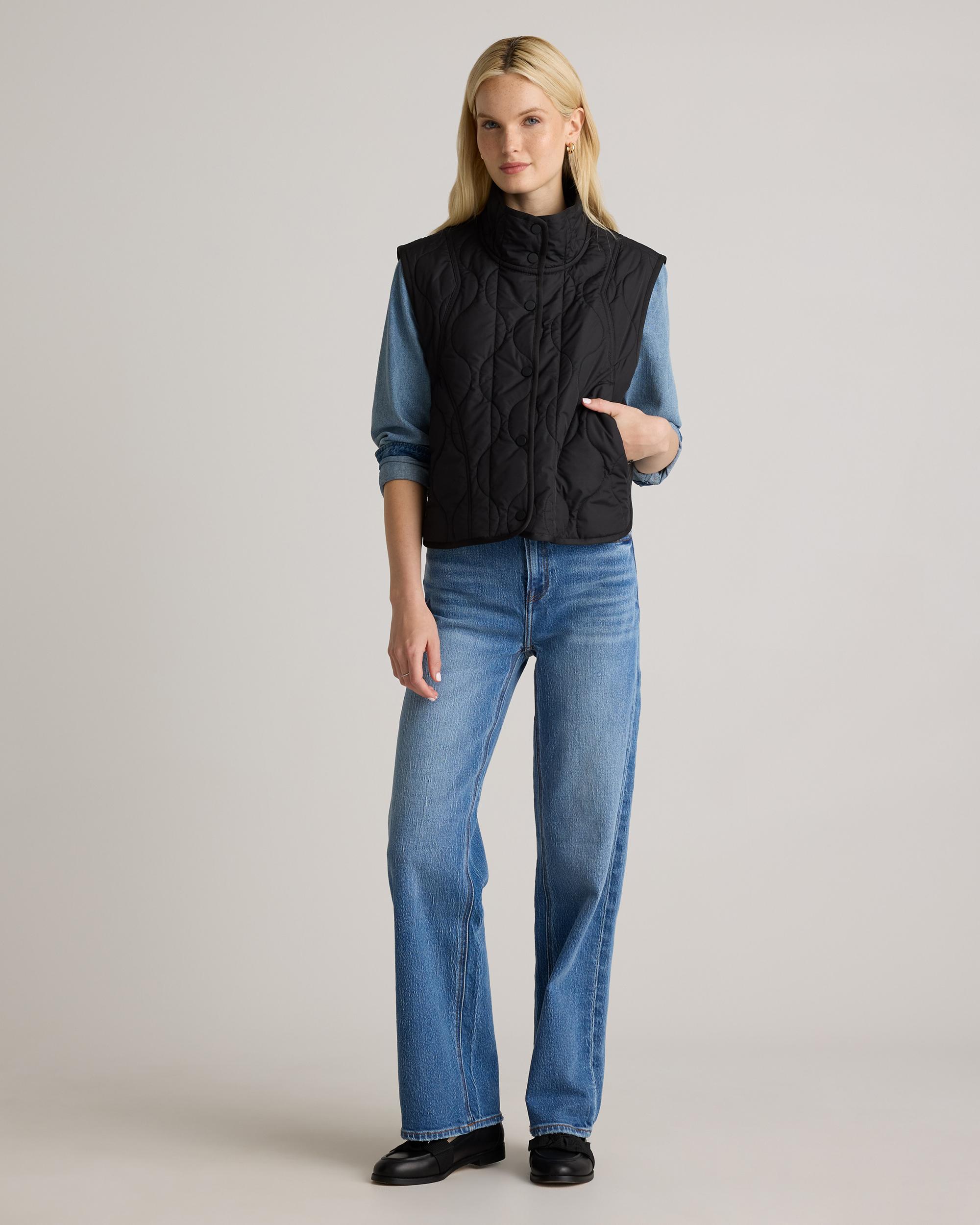 Quince | Women's Featherless Quilted Puffer Vest Recycled Polyester Product Image