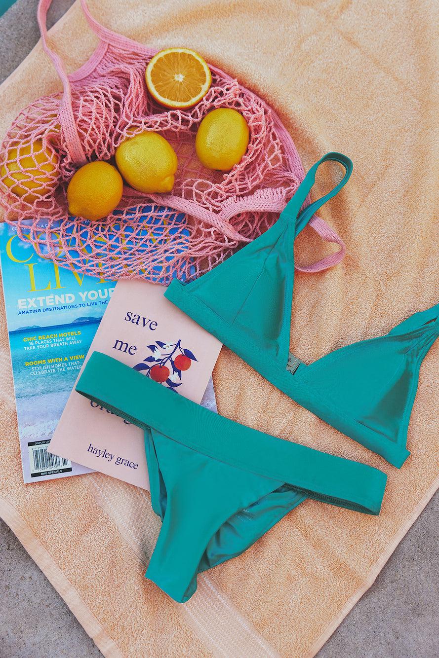 Bay Breeze Swim Top Green Product Image