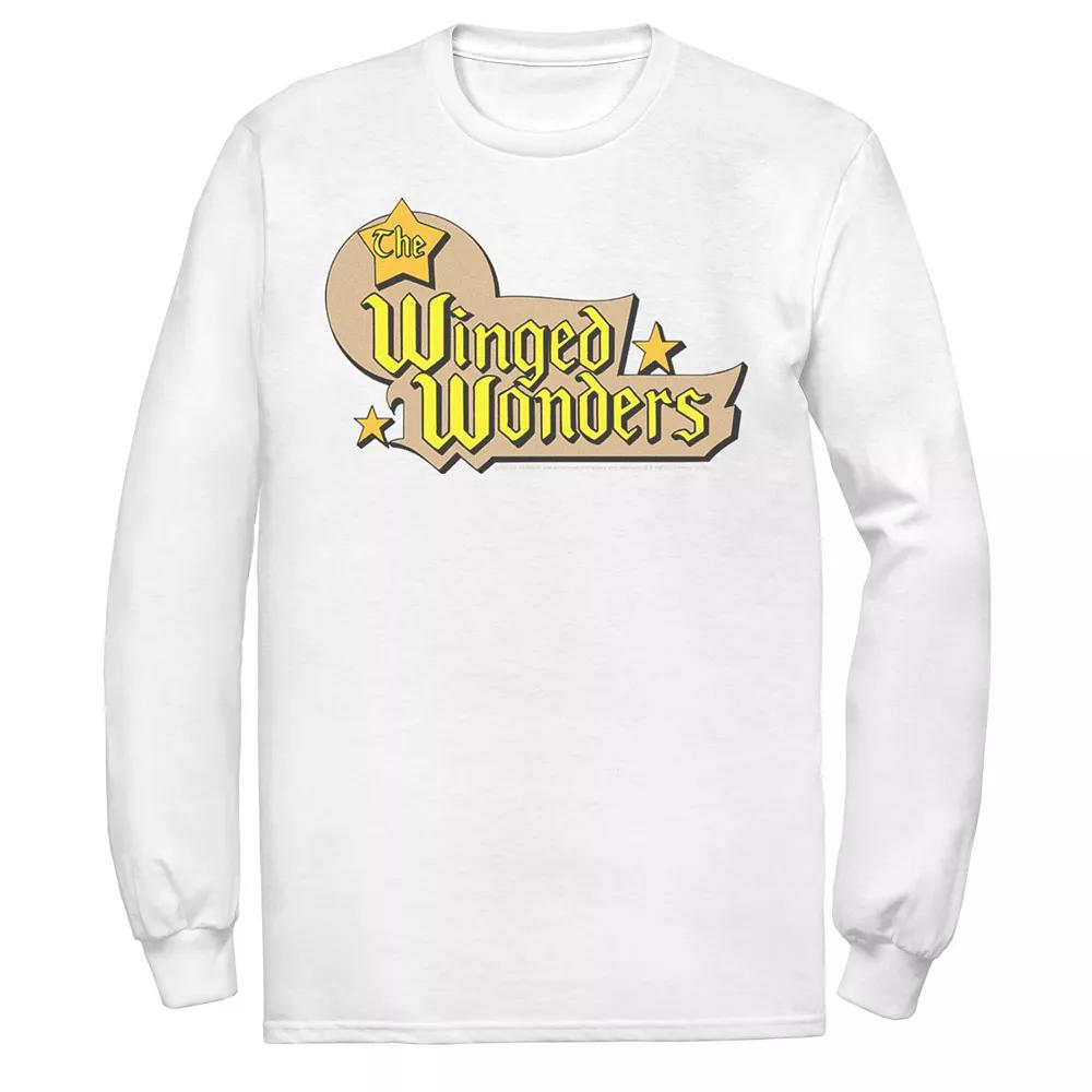 Men's DC Comics The Winged Wonders Text Logo Tee, Size: XL, White Product Image
