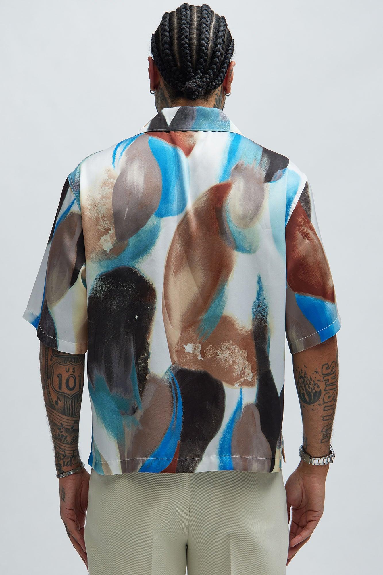 Edgehill Watercolor Shirt - Brown/combo Product Image