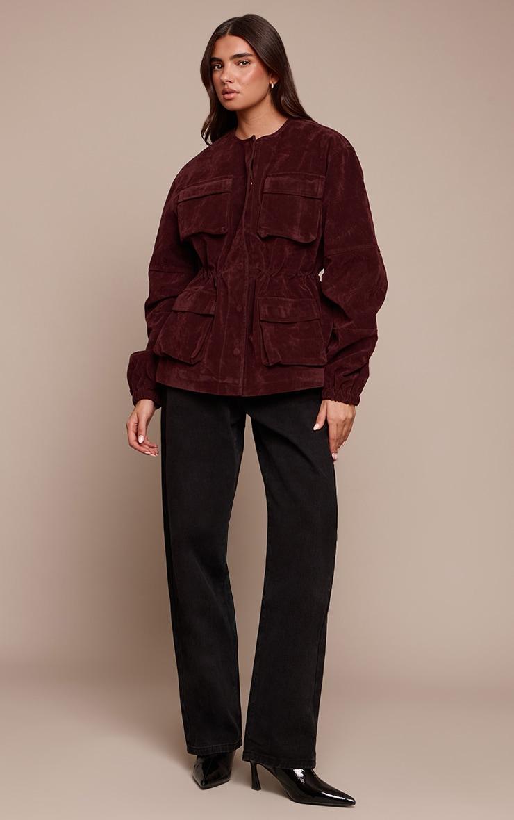 Mushroom Cross Front Cocoon Sleeve Tailored Romper Product Image