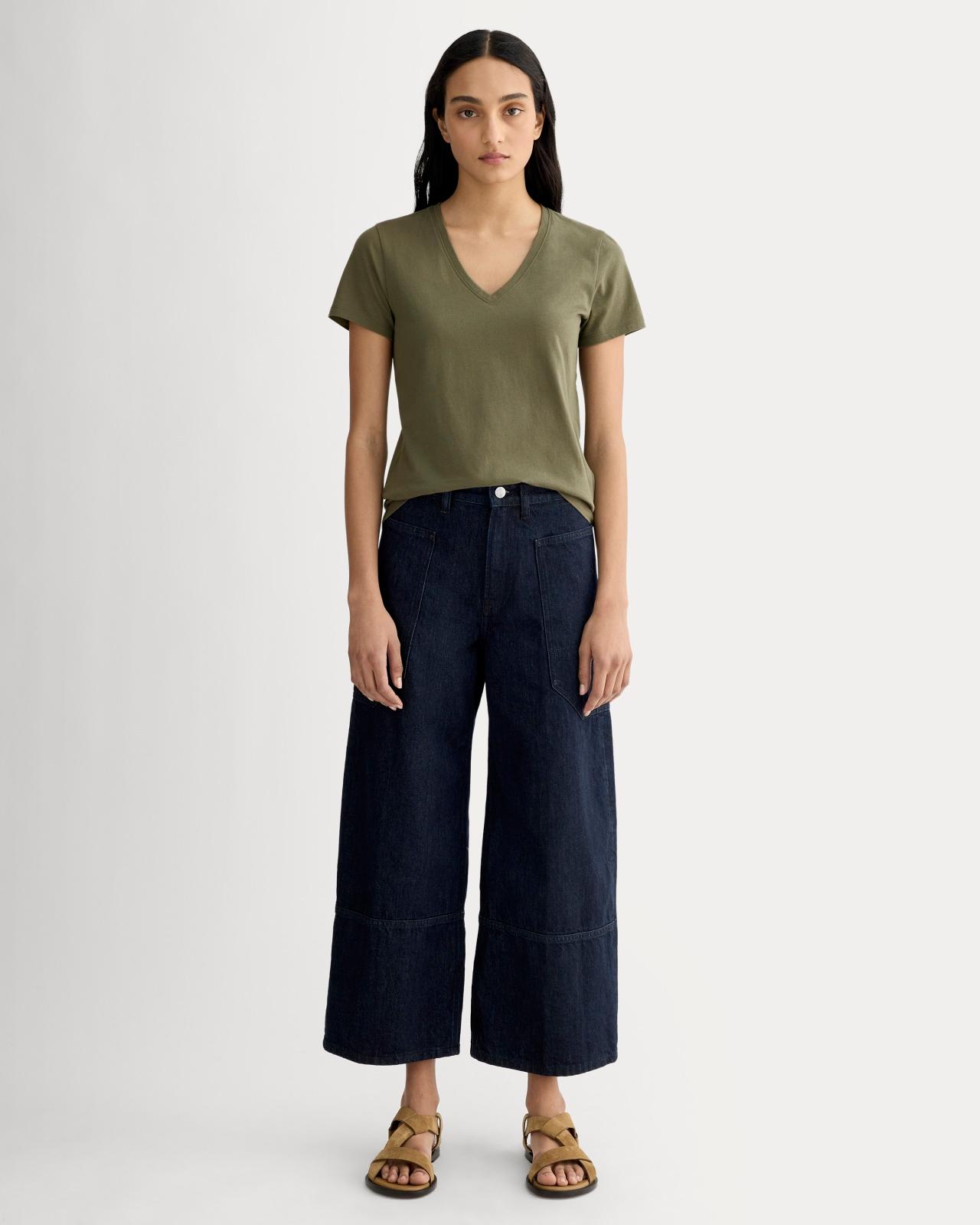 Womens Slim V-Neck T-Shirt in Essential Cotton by Everlane Product Image