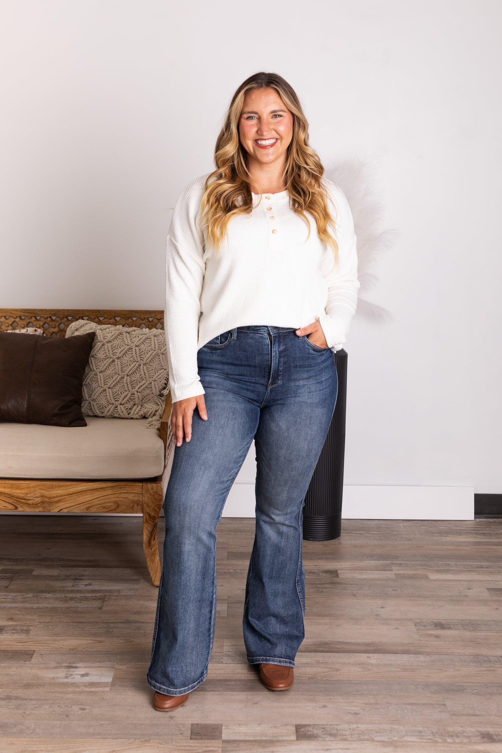Judy Blue Tummy Control Flare Jeans Product Image
