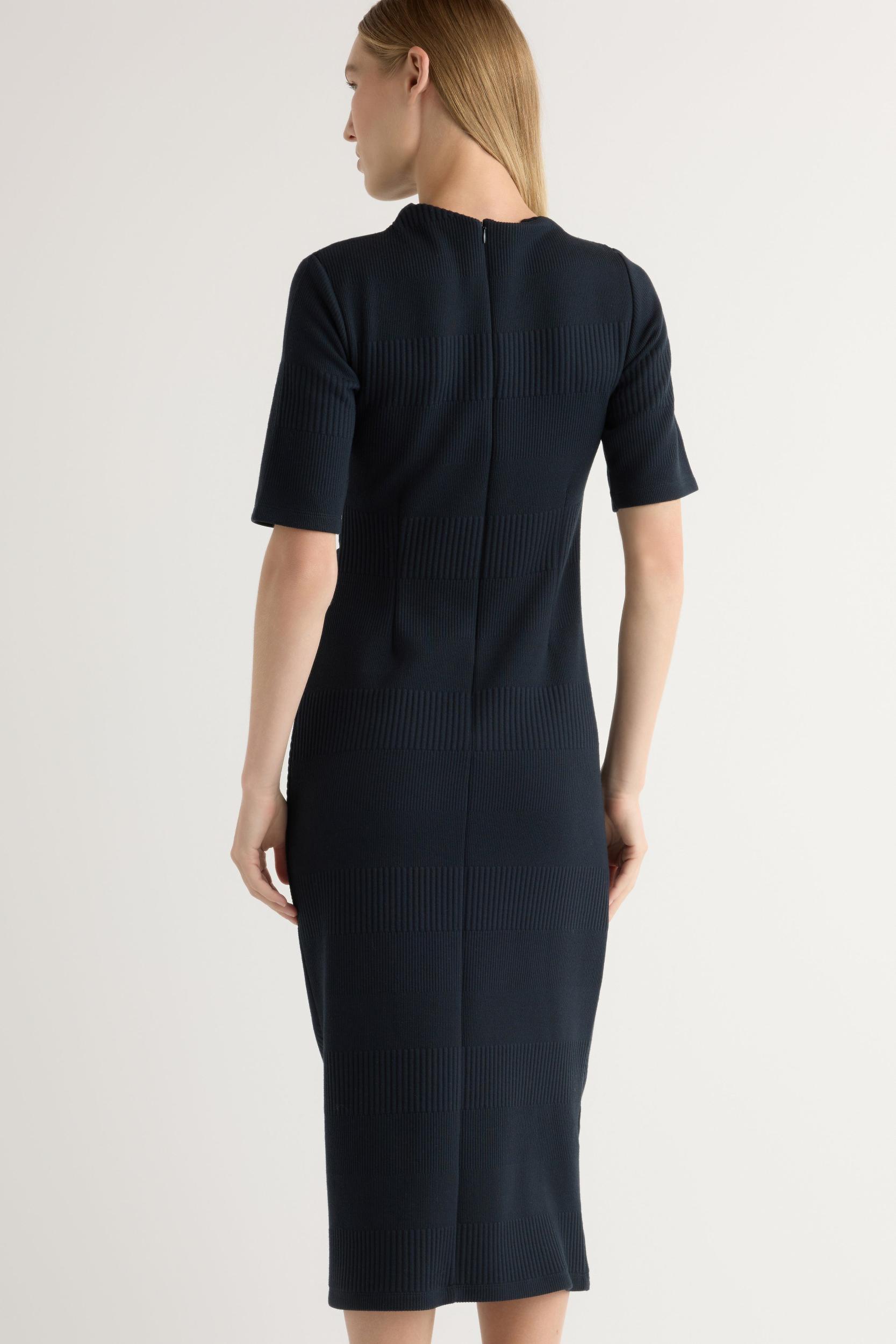 Evie Ribbed-Knit Jersey Dress Product Image