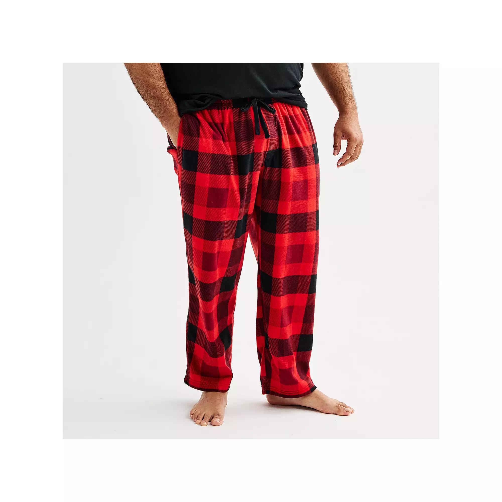 Big & Tall Sonoma Goods For Life® Microfleece Pajama Pants, Men's,  Product Image