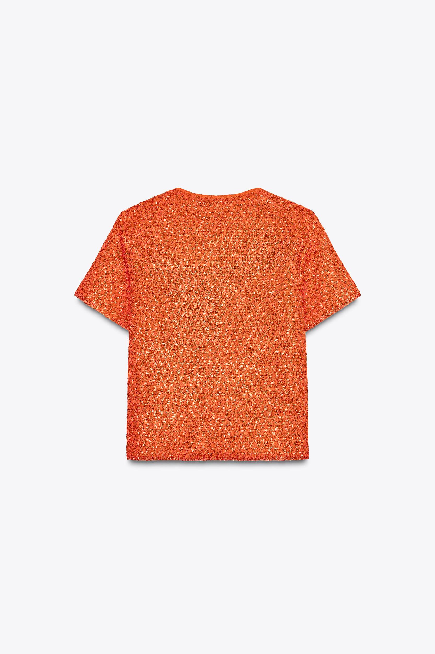 SEQUIN KNIT TOP Product Image