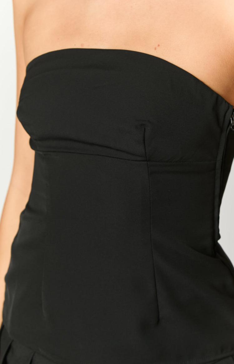 Layi Black Strapless Top Girls Product Image