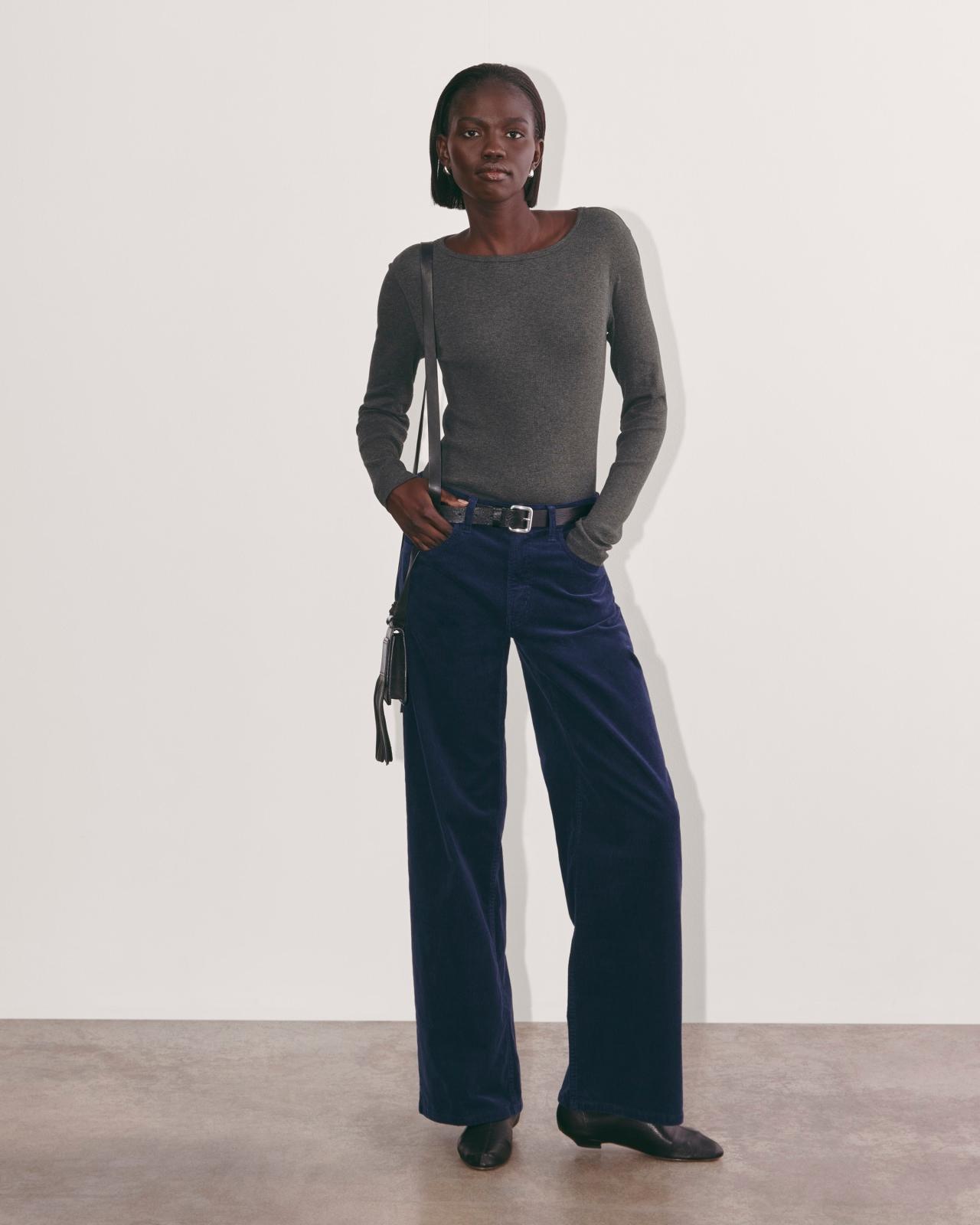 Womens Luxe Rib Long-Sleeve Crew Sweater by Everlane Product Image