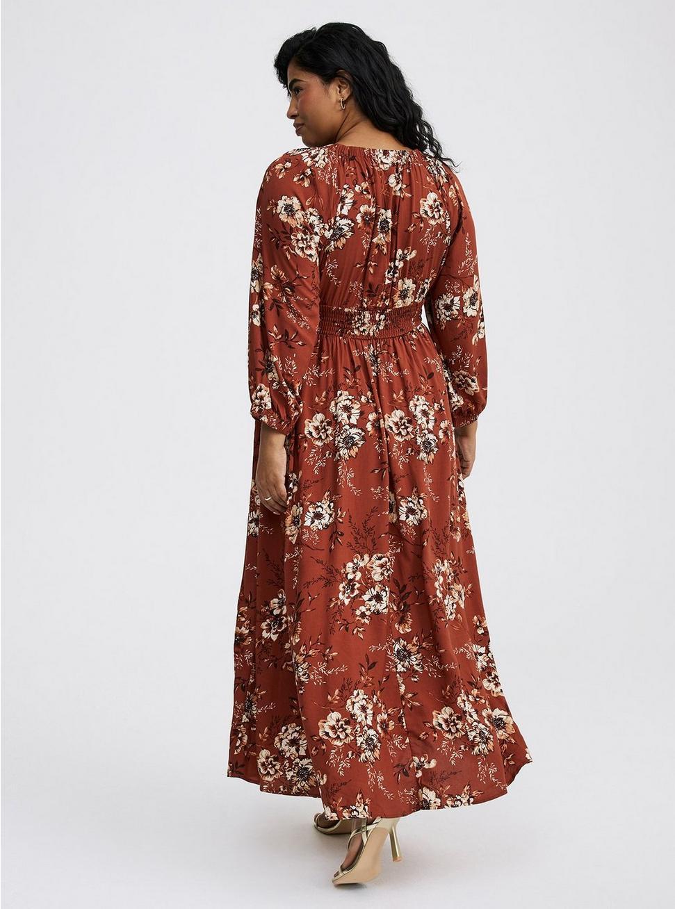 Maxi V-Neck Raglan-Sleeve Dress Product Image