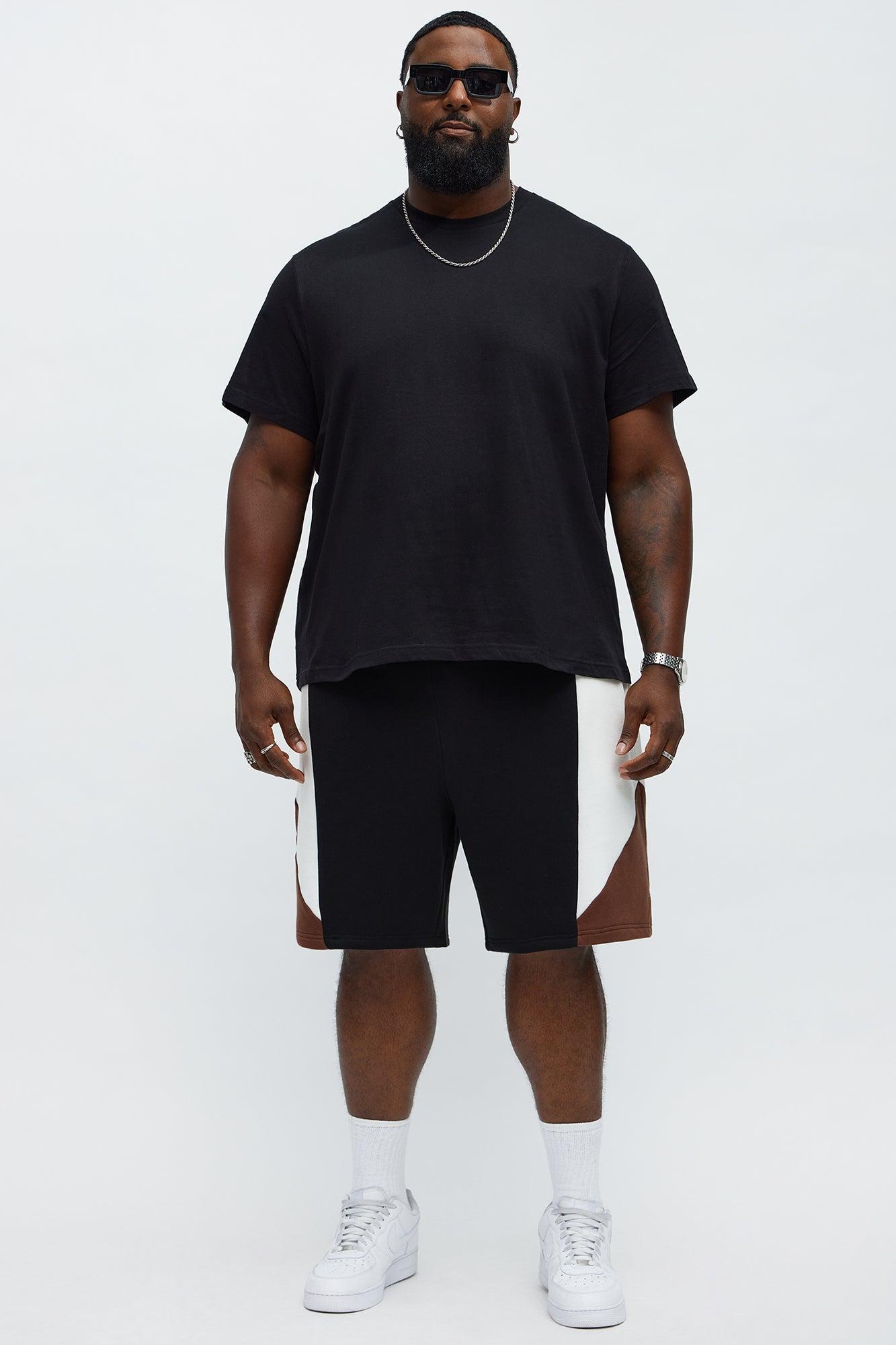 Tyson Paneled Out Relaxed Shorts - Black/combo Male Product Image