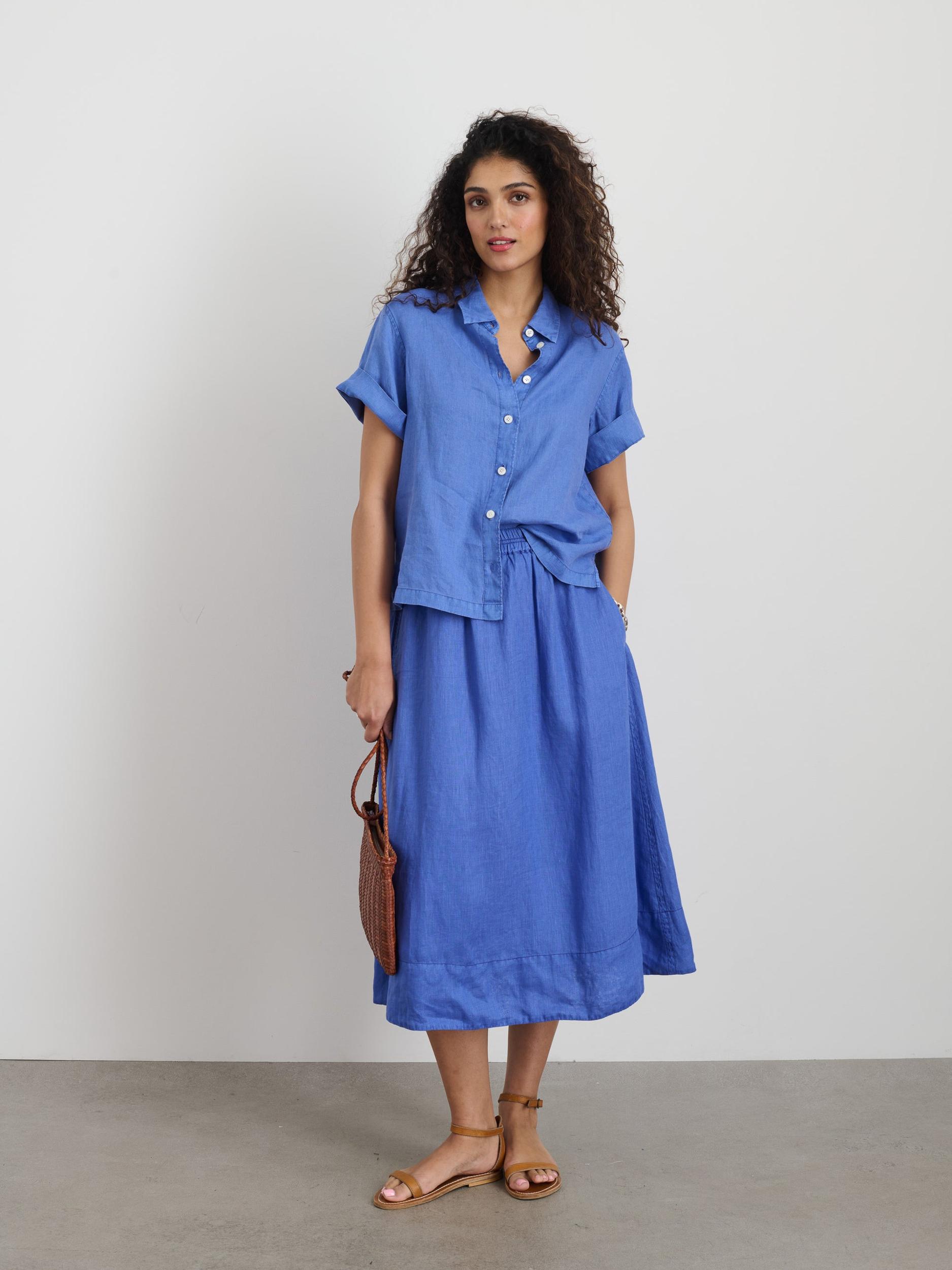 Maddie Shirt In Linen Product Image