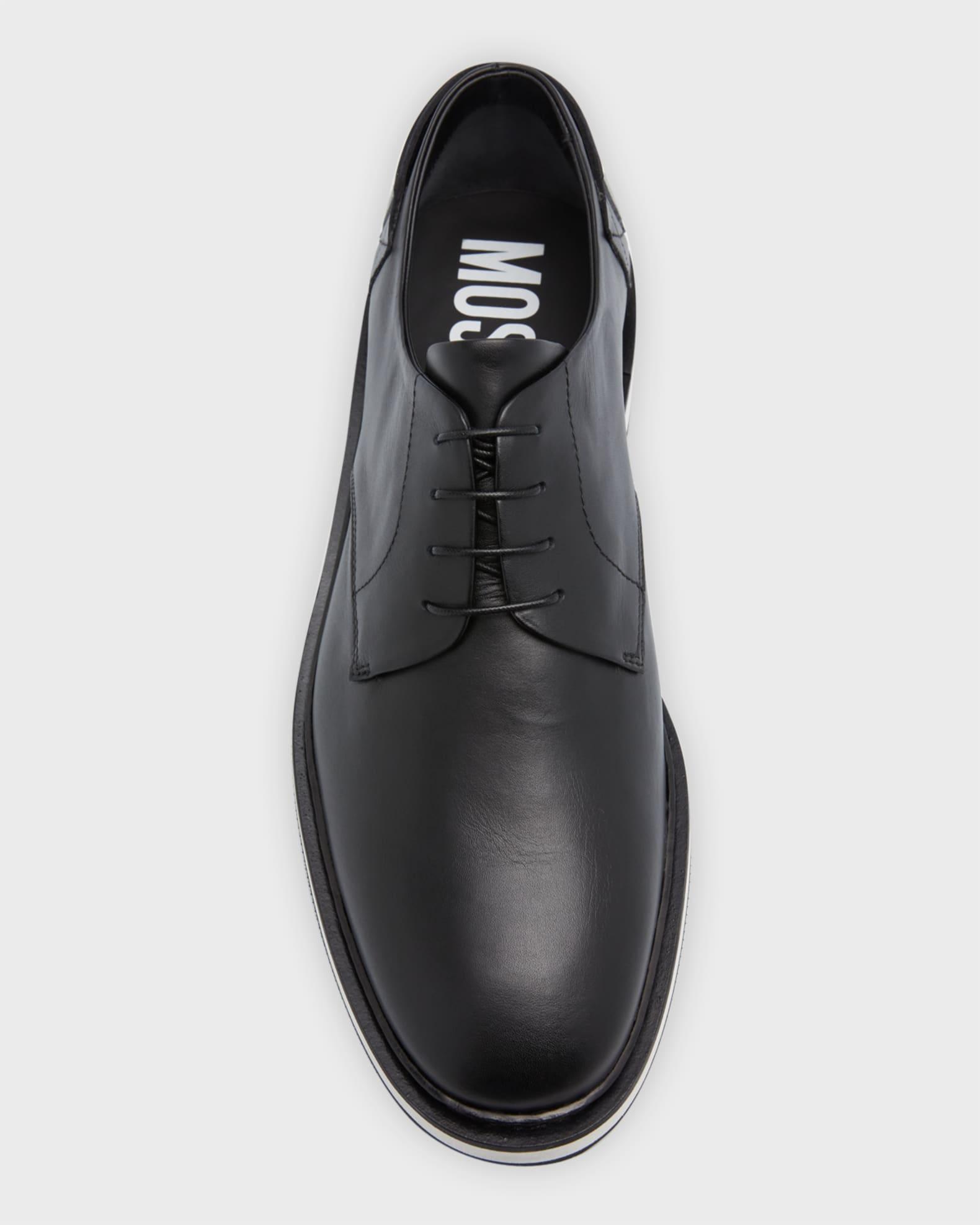 Men's Maxi-Logo Leather Derby Shoes Product Image