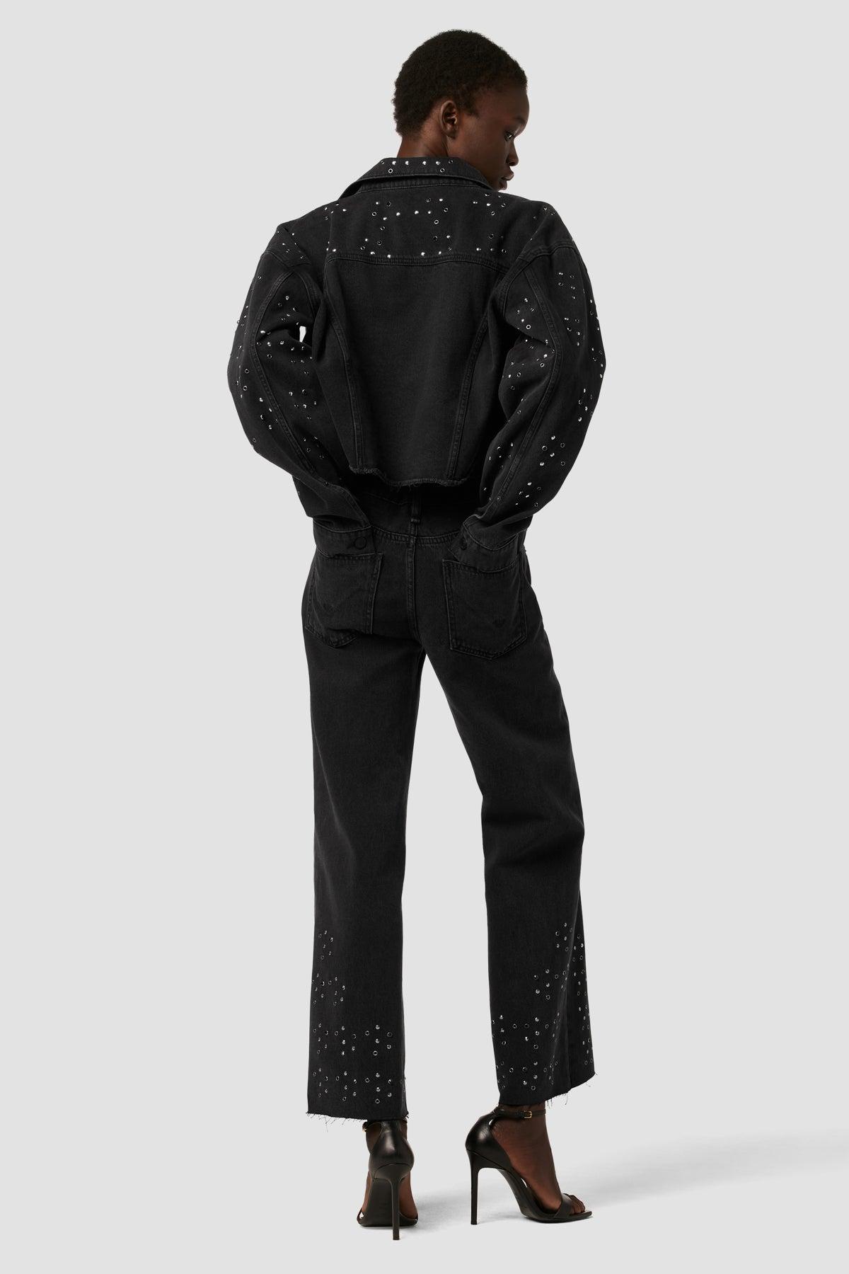 Rosie High-Rise Wide Leg Ankle Jean Female Product Image